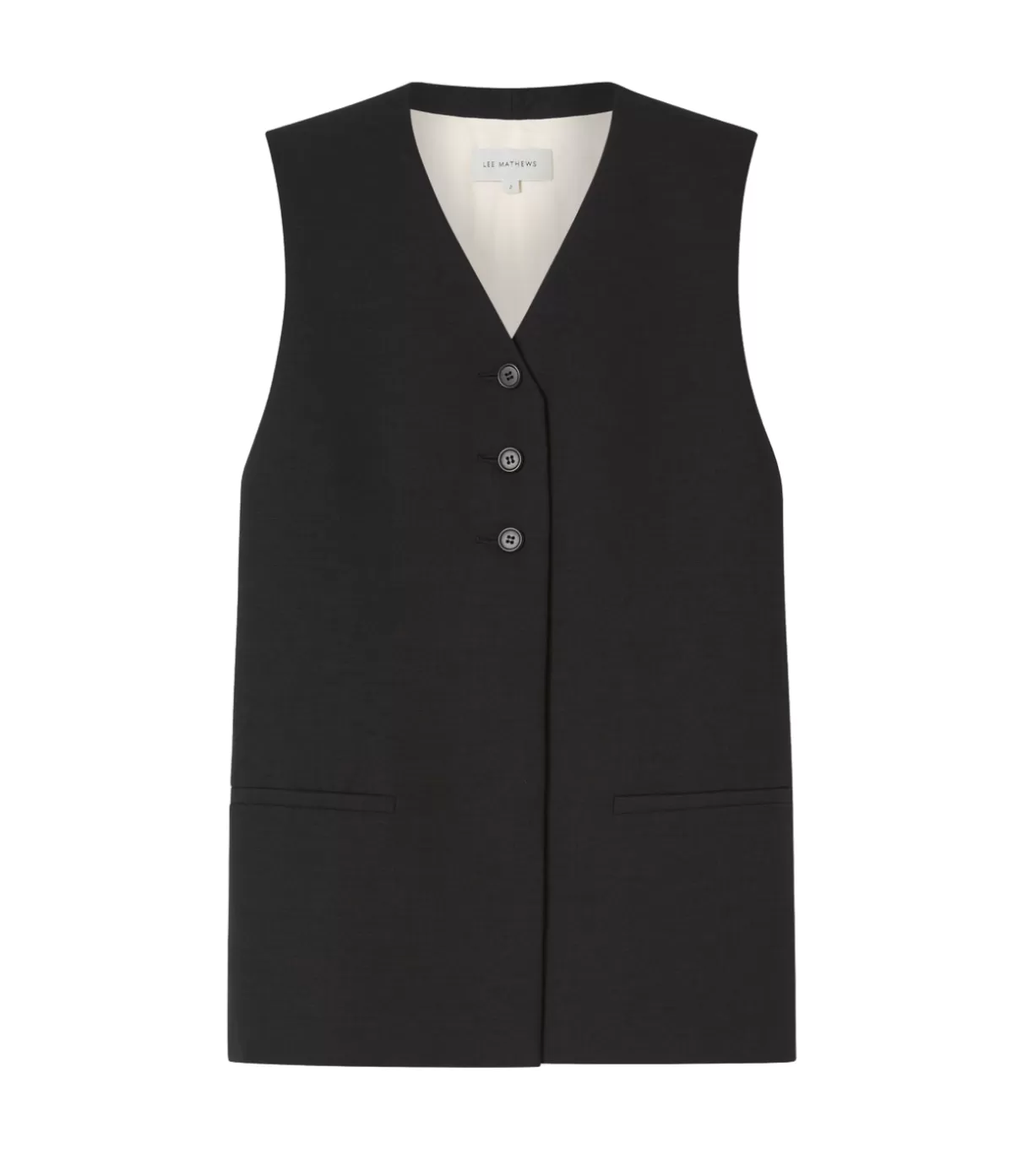 Lee Mathews Fiore Vest in Black Best Sale