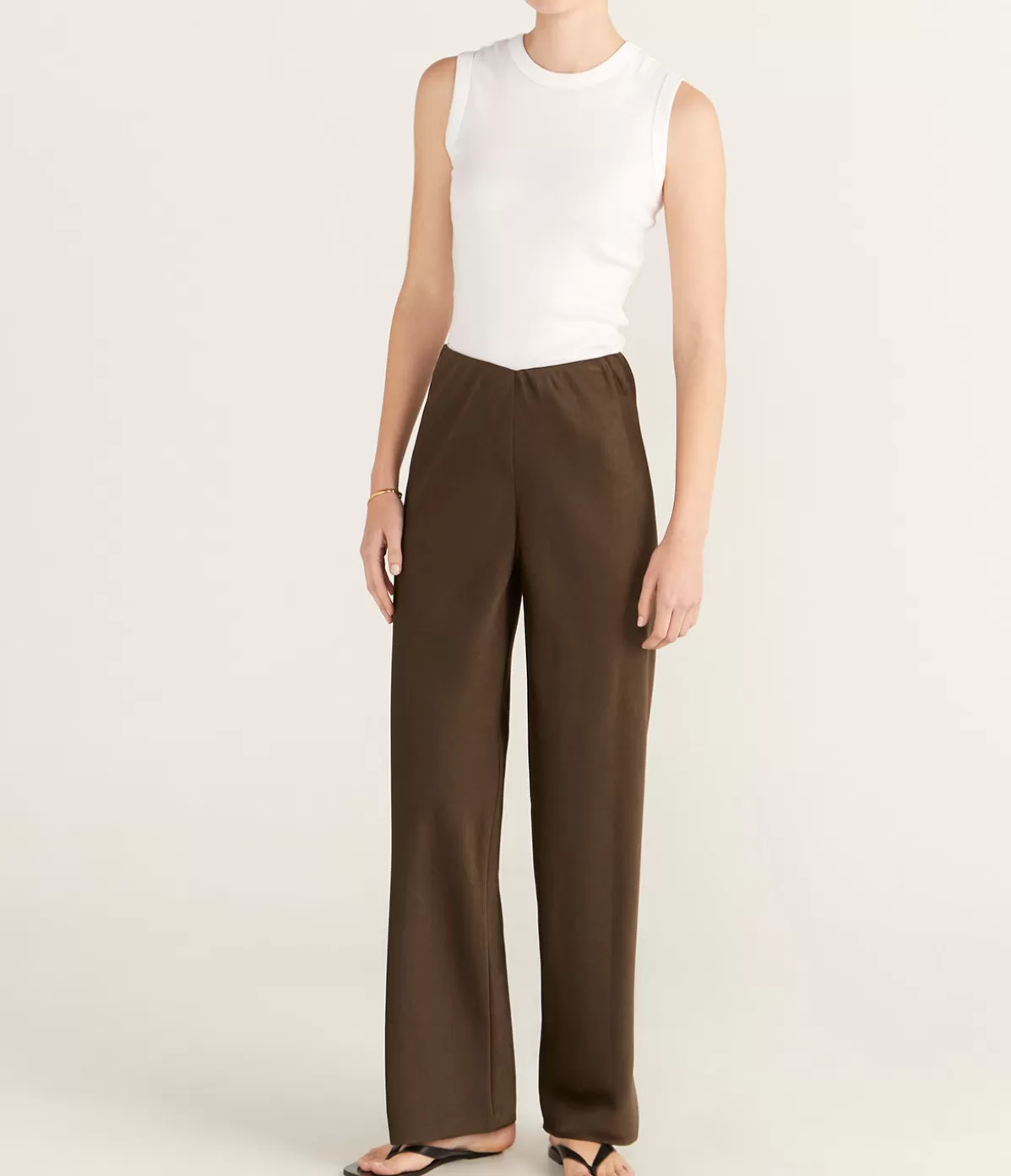 Vince Fluid Bias Pant in Vine Clearance