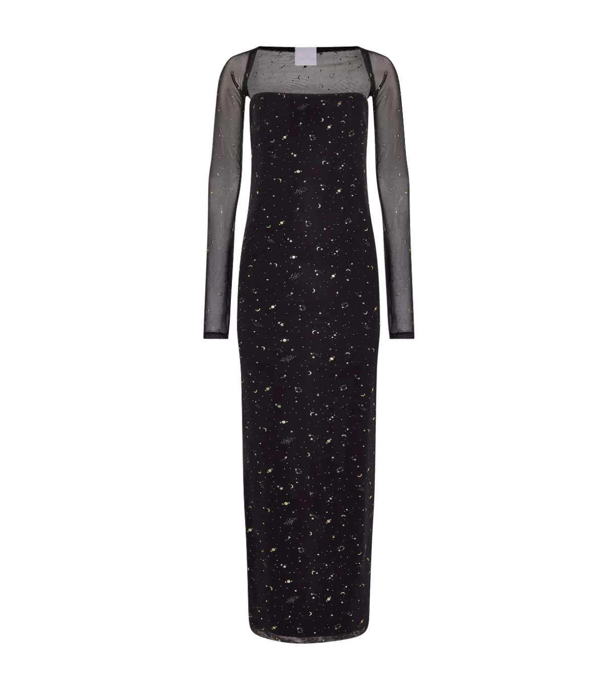 Paris Georgia Galaxy Dress and Shrug in Black and Gold Cheap