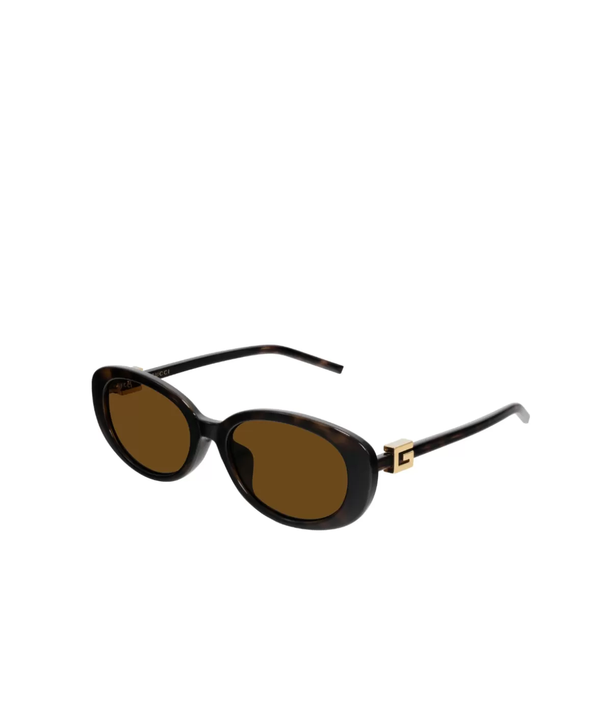 Gucci Oval Sunglasses in Brown Outlet