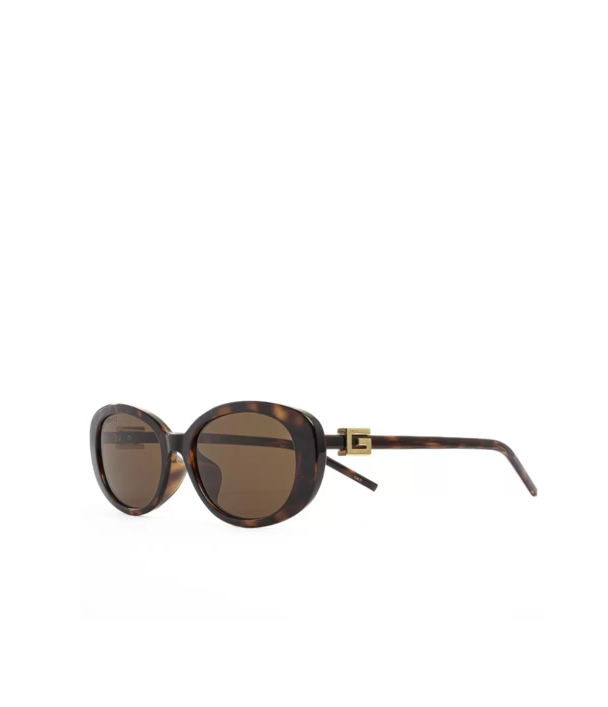 Gucci Oval Sunglasses in Brown Outlet