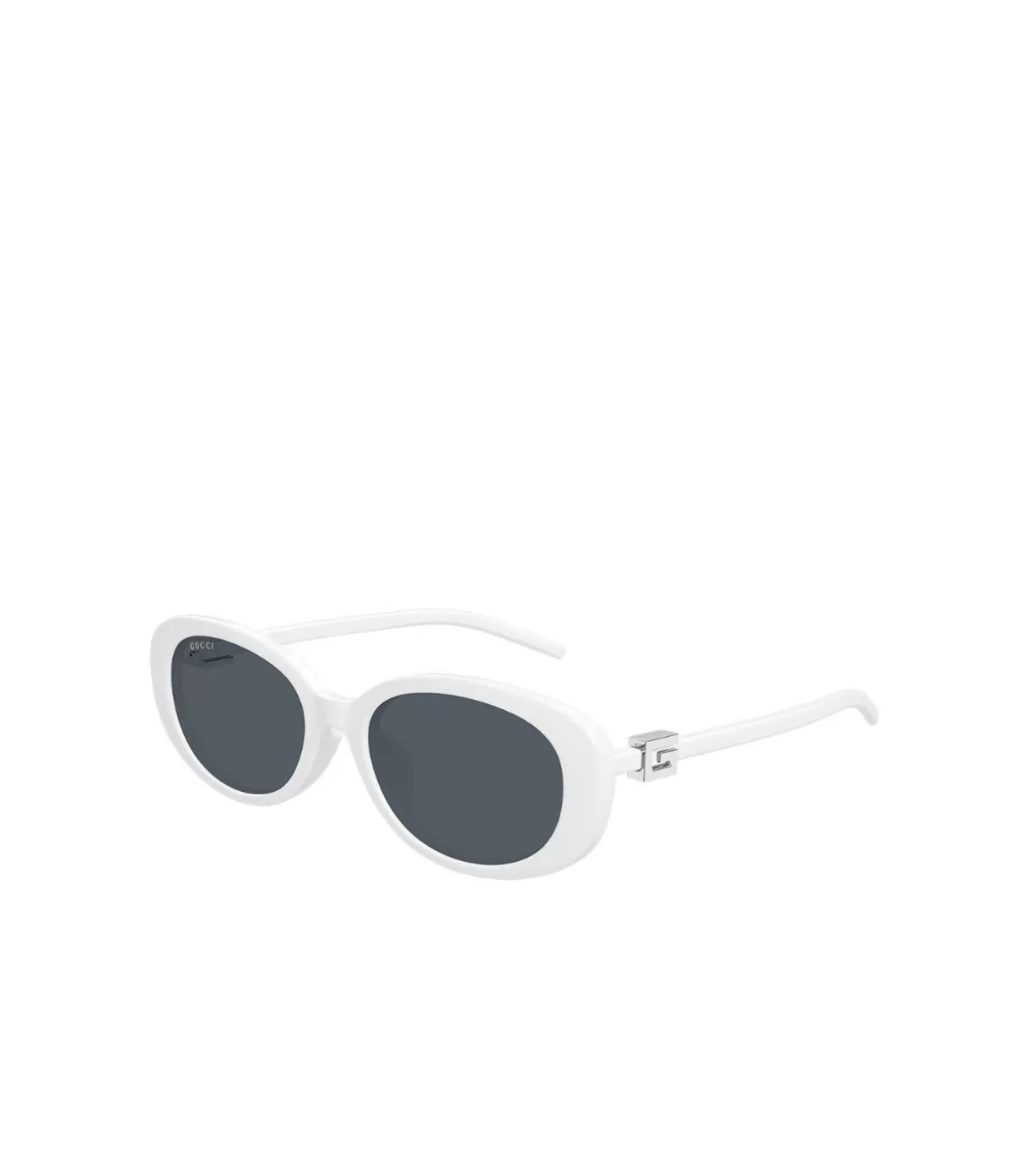 Gucci Oval Sunglasses in White Discount