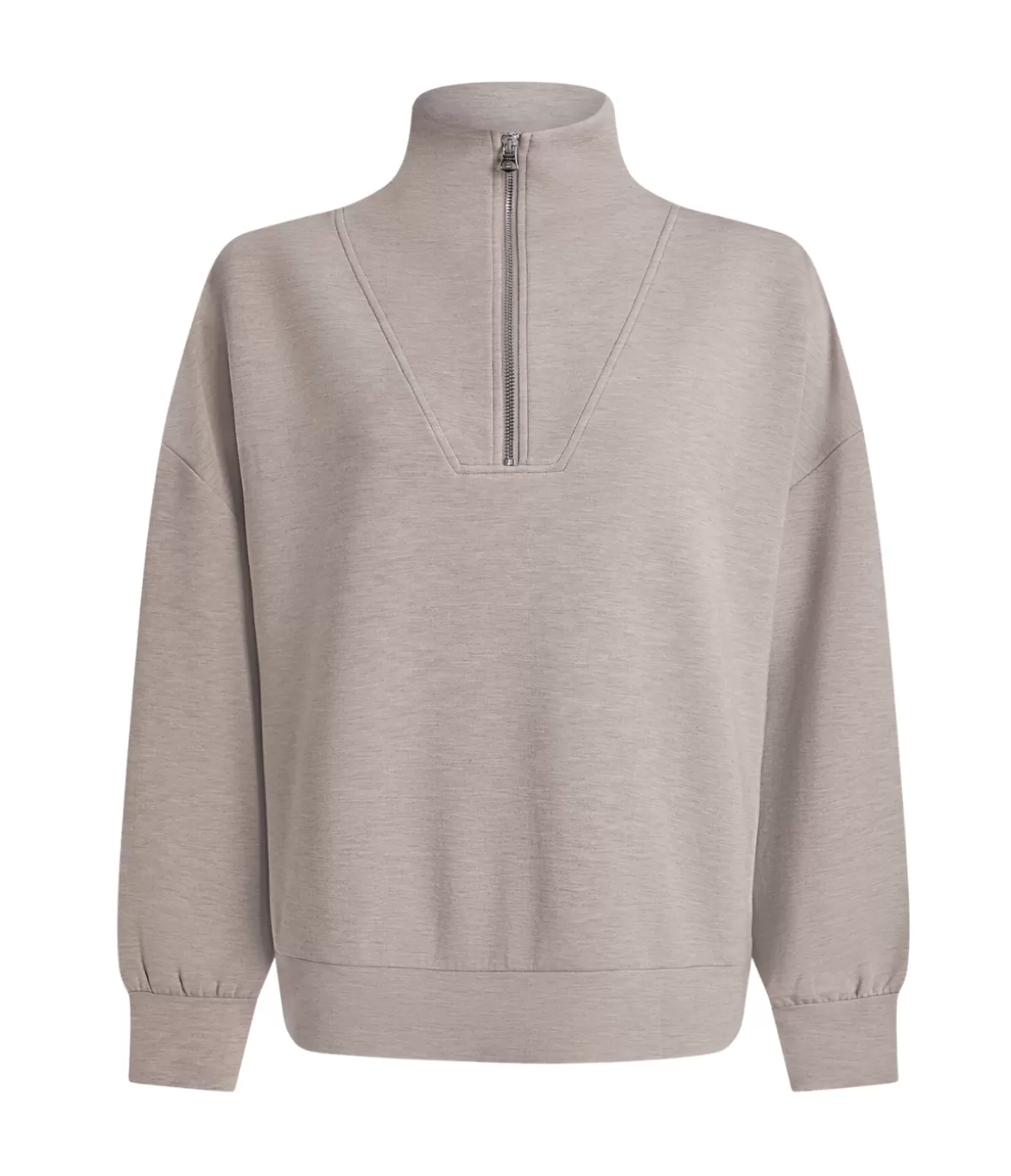 Varley Hawley Half Zip Sweatshirt in Taupe Marle Discount