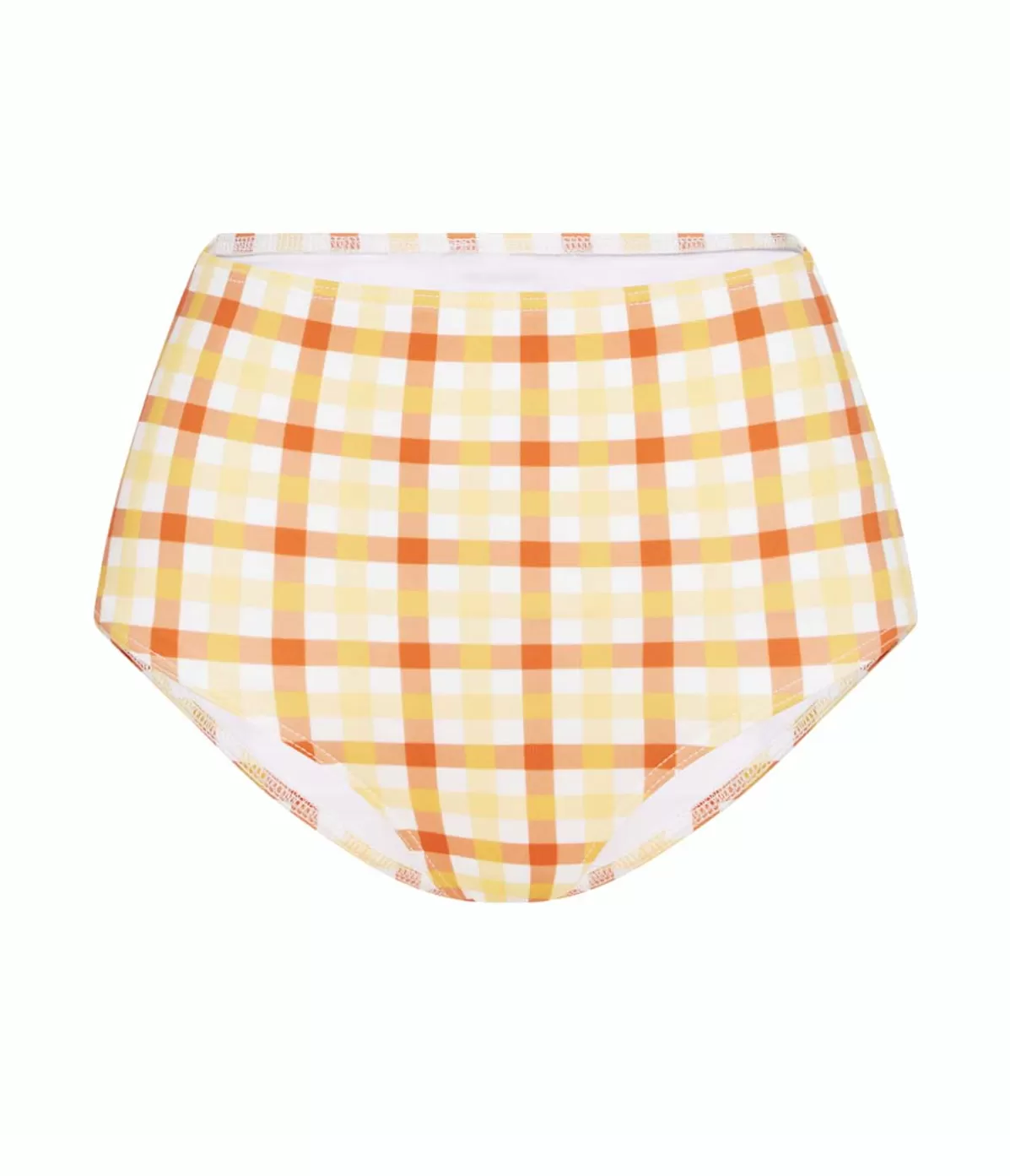 Ephemera High Waisted Pant in Pineapple Gingham Clearance