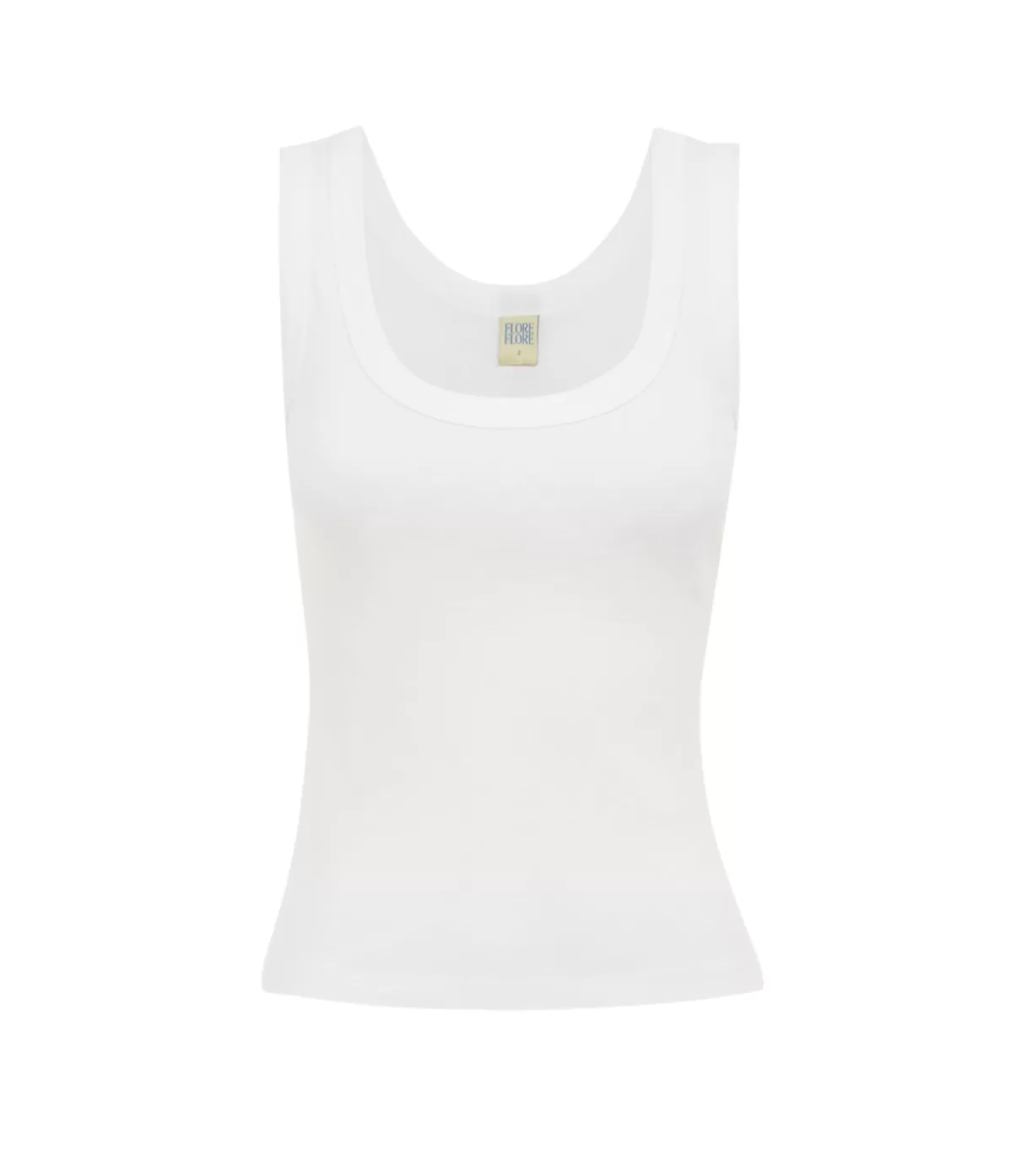 Flore Flore Hillie Scoop Neck Tank in White Best