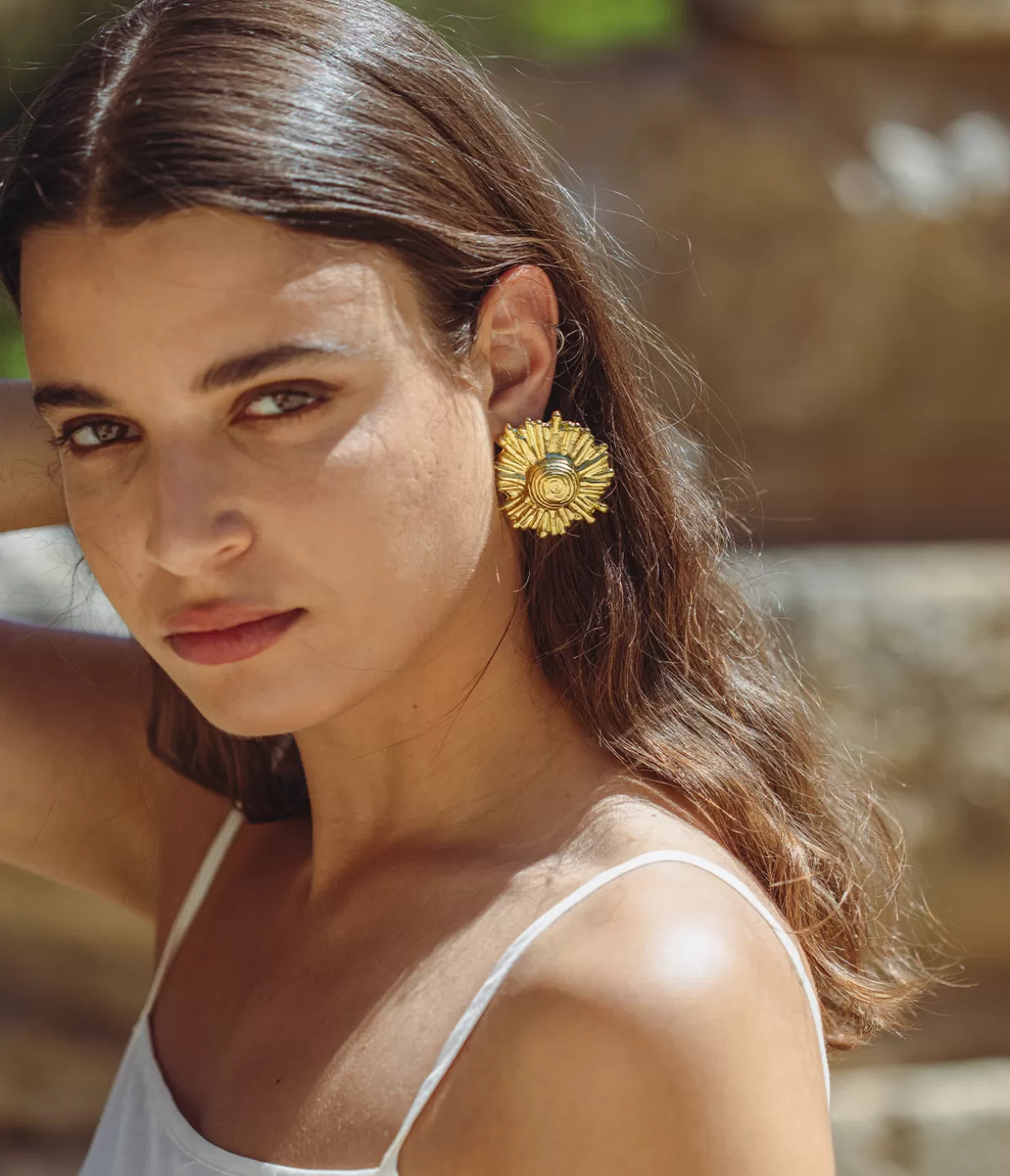 YSSO Ilios Earrings in Gold Sale