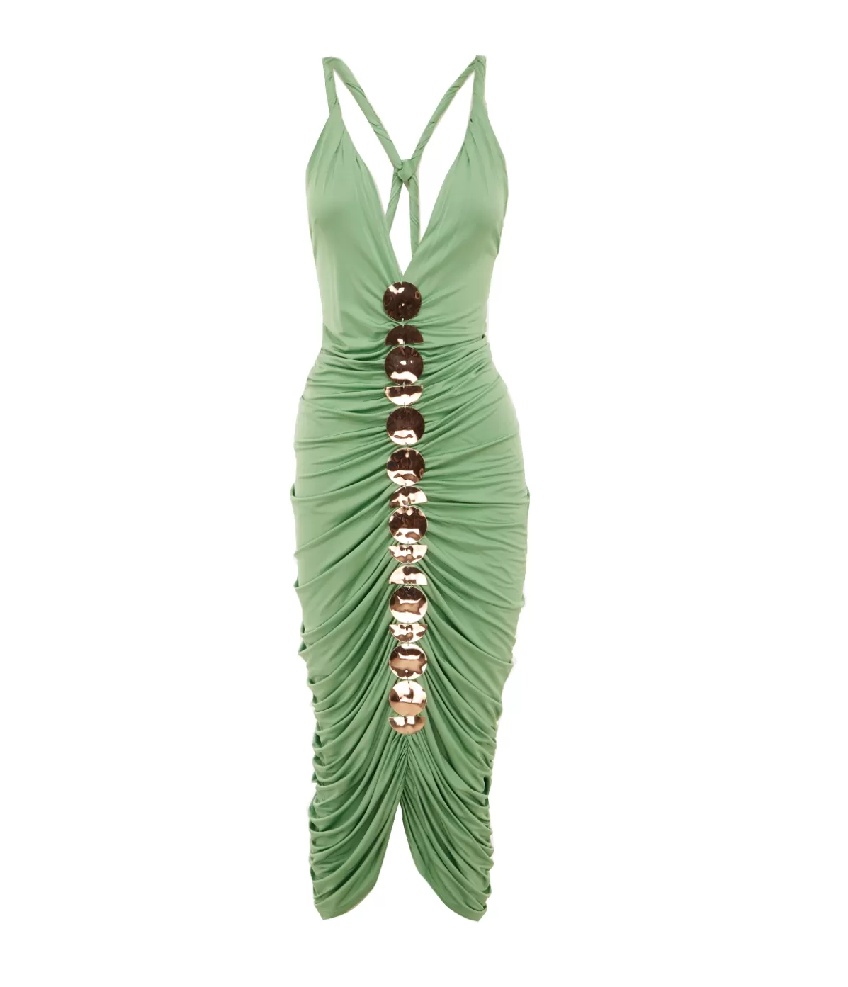 Cult Gaia Jalina Ruched Maxi Dress in Meadow Best