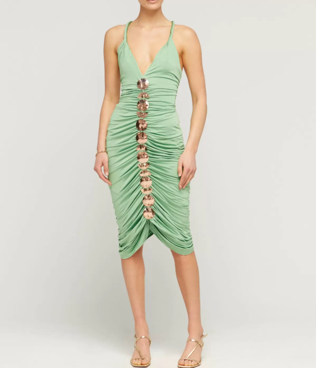 Cult Gaia Jalina Ruched Maxi Dress in Meadow Best