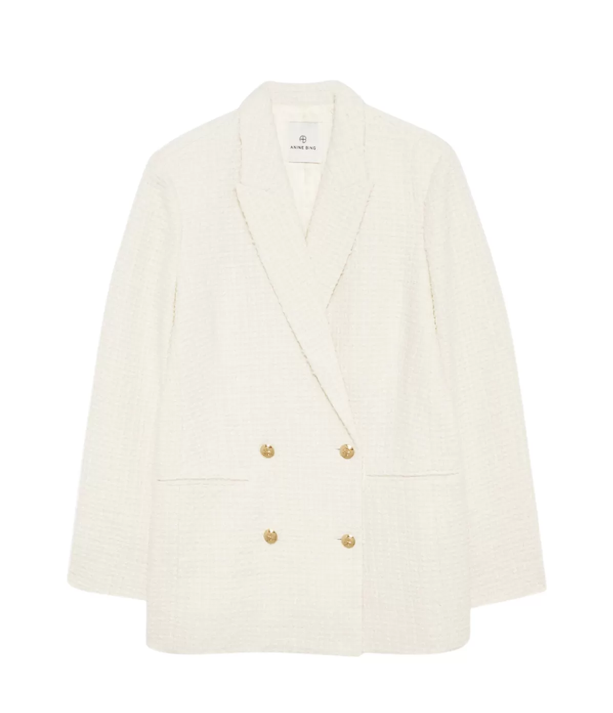 Anine Bing Jasmine Blazer in Ivory Shop