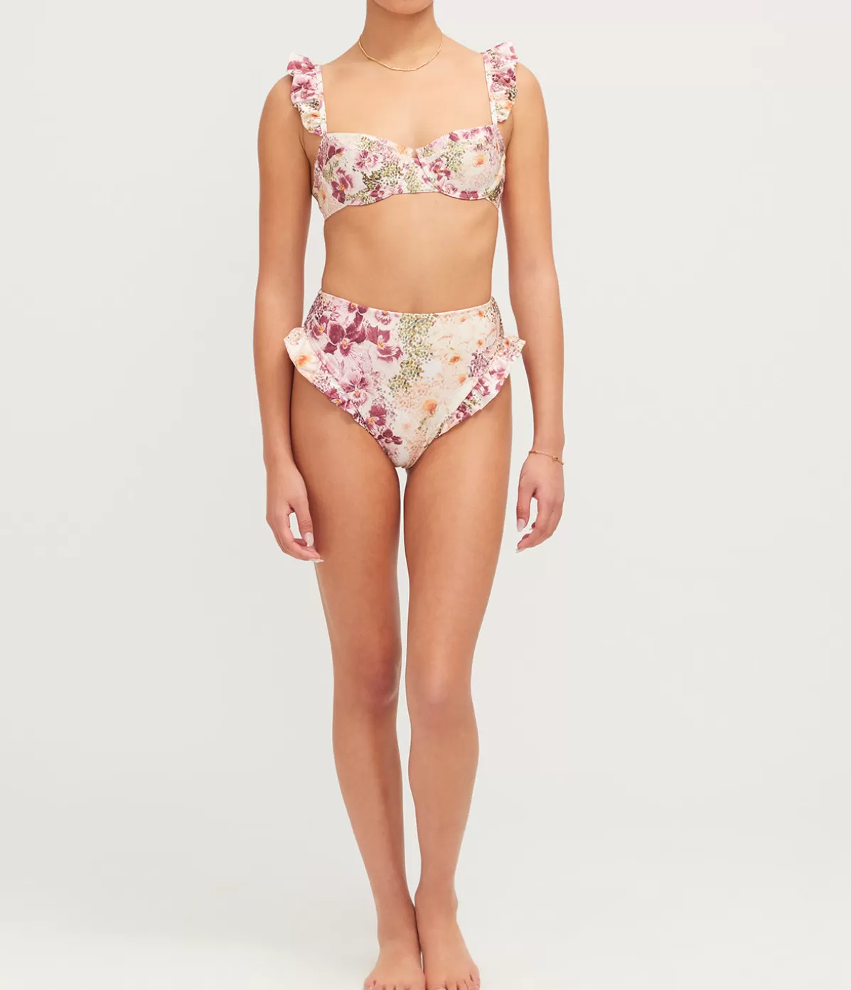 Agua by Agua Bendita Jengibre Bikini Bottom in Florecer Store