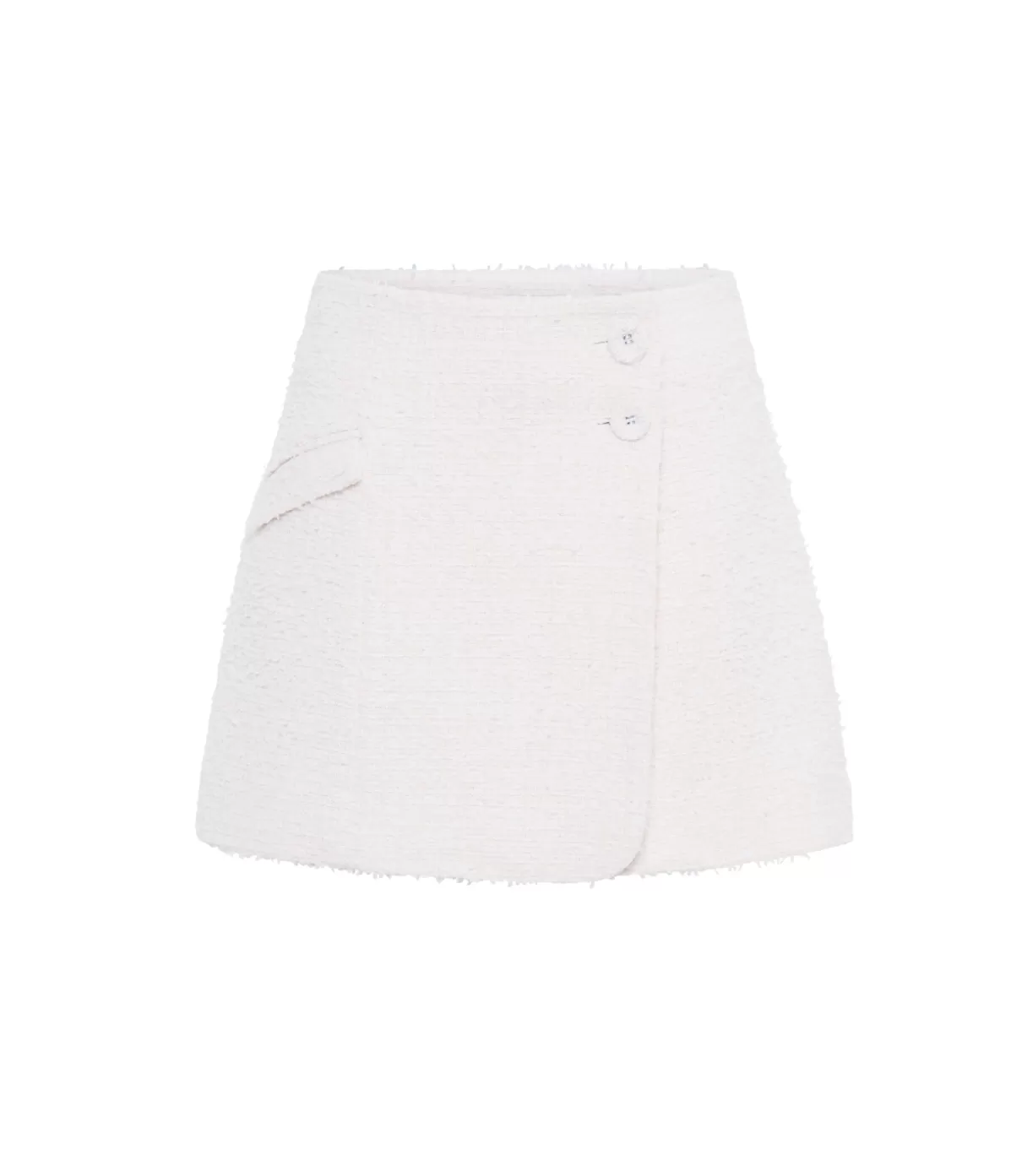 Anna Quan Jenna Tweed Skirt in Porcelain Store