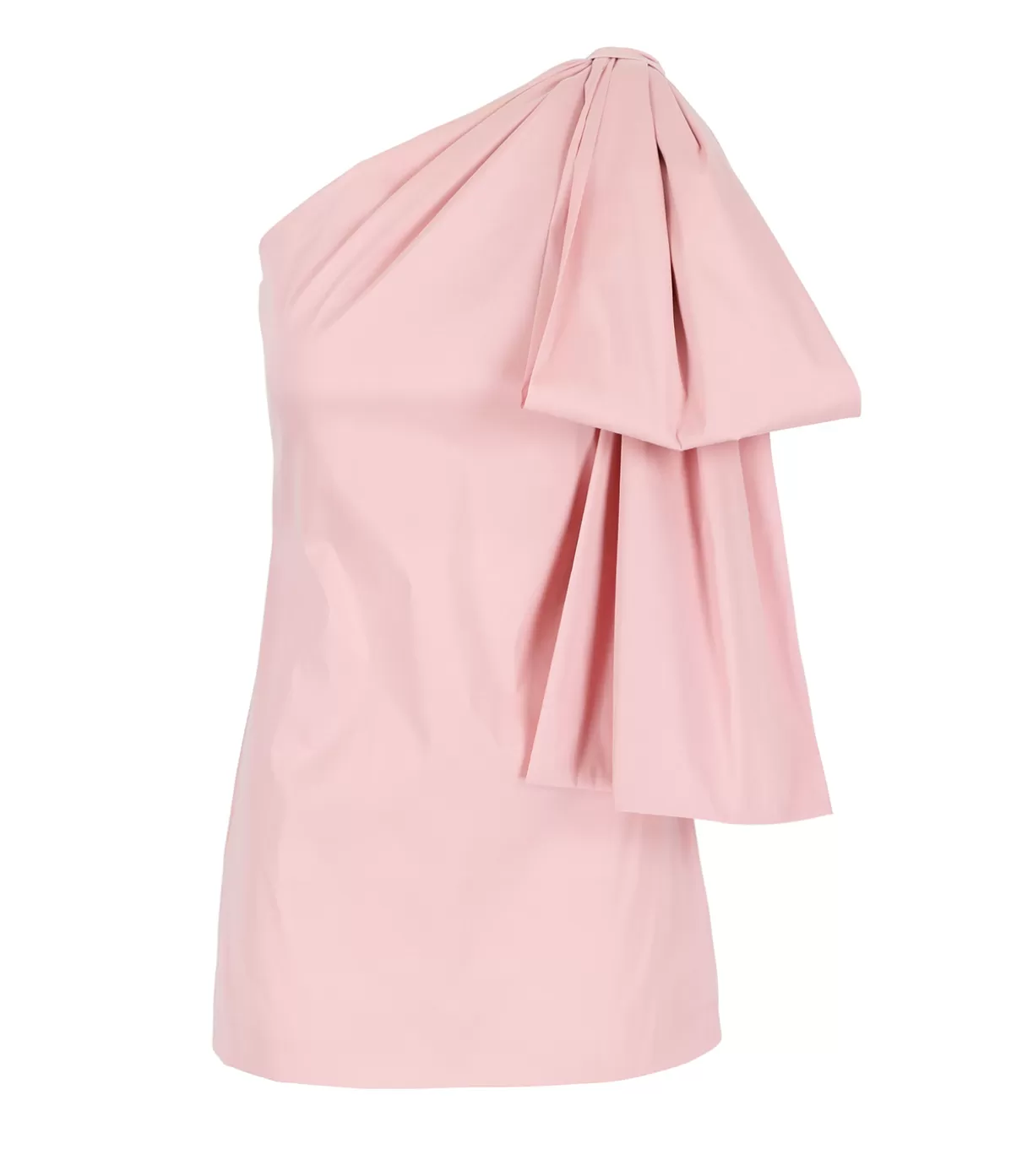 Bernadette Josselin One Shoulder Mini Dress in Warm Pink Outlet