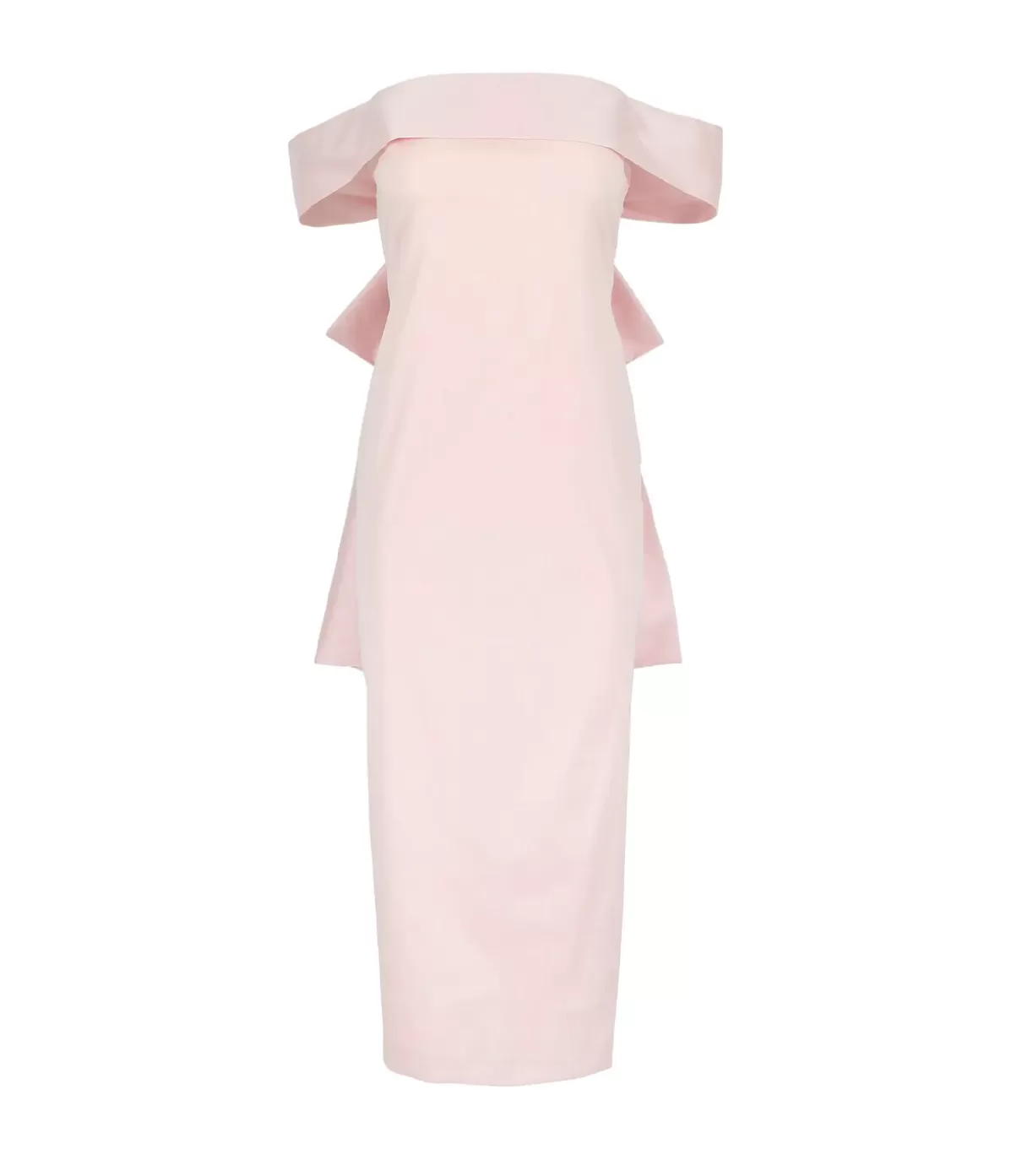 Bernadette Julia Strapless Midi Dress in Blush Pink Outlet