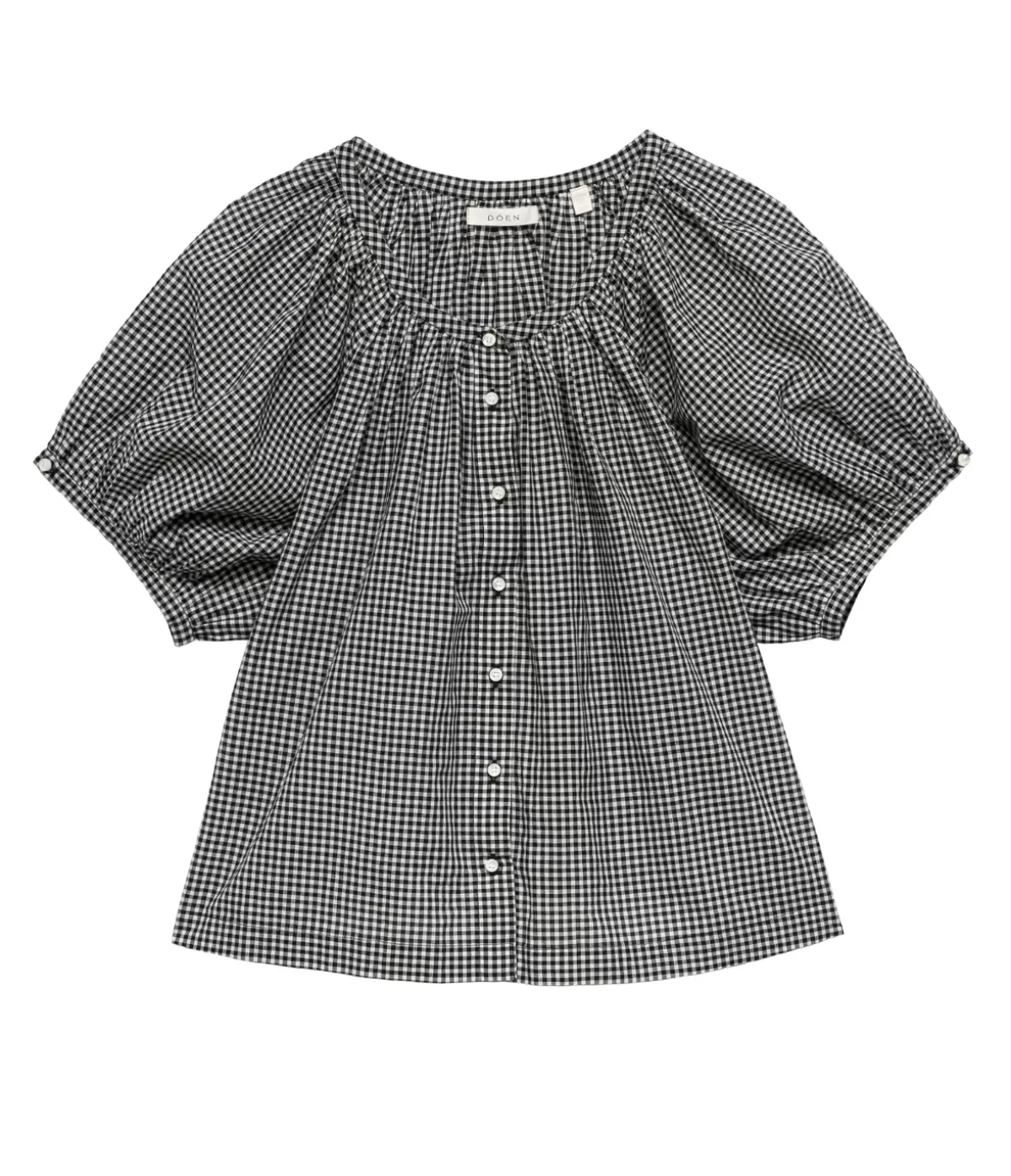 Doen June Top in La Maddalena Gingham Store