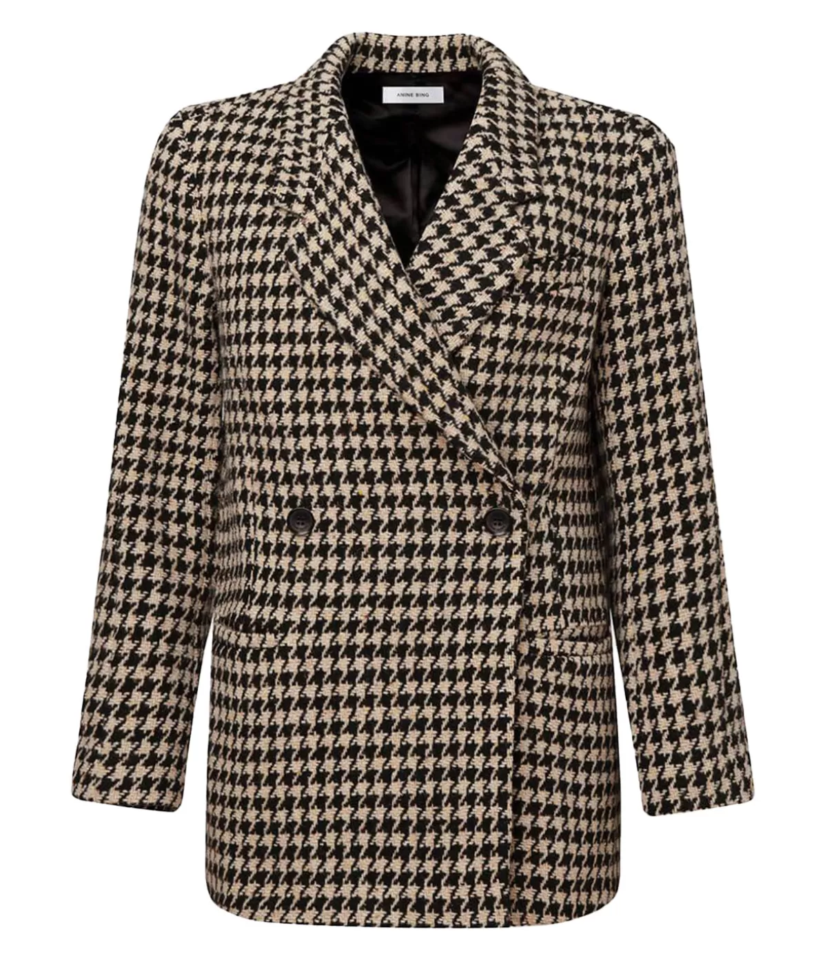 Anine Bing Kaia Blazer in Houndstooth Store