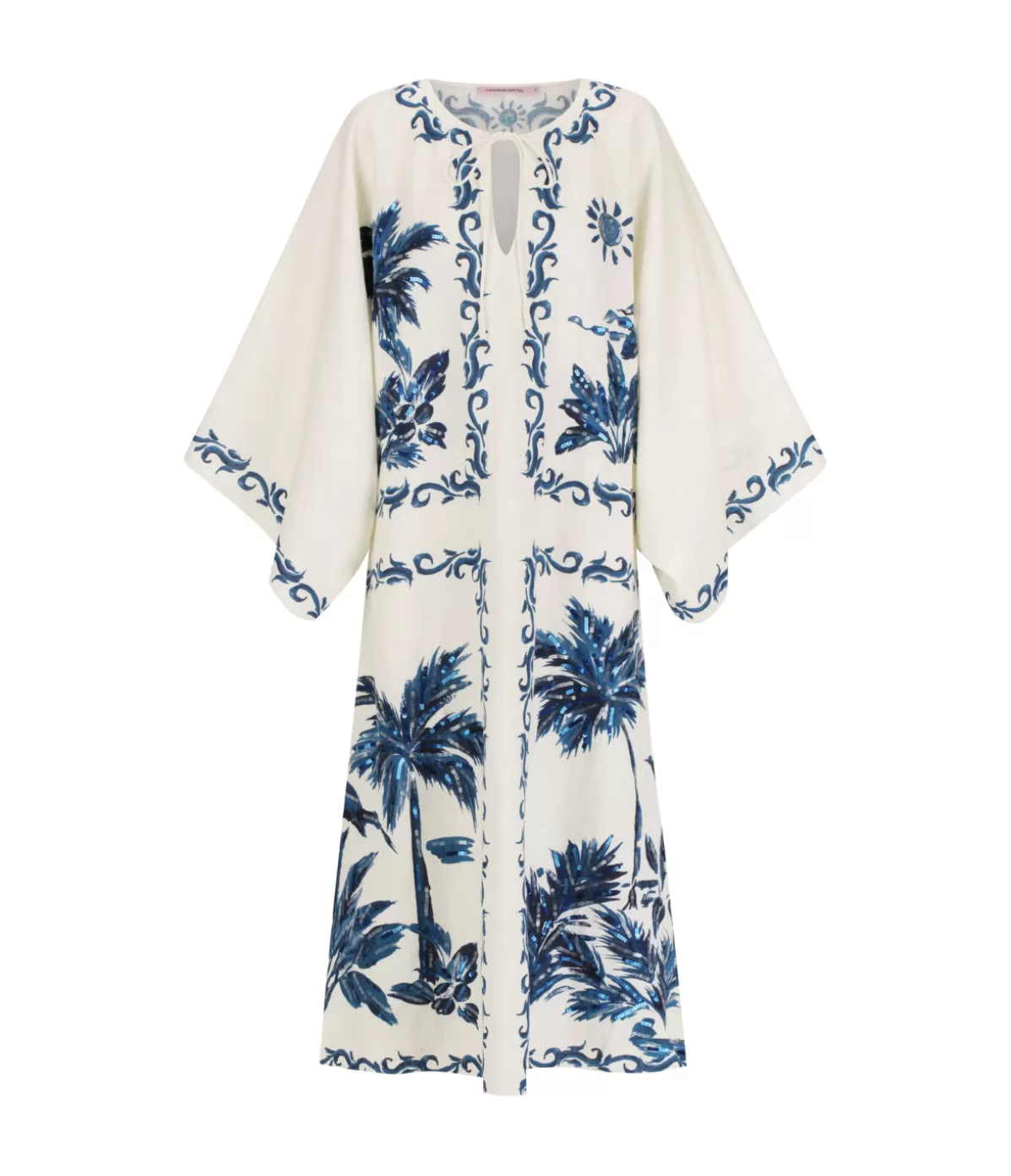 Hansen & Gretel Kiera Kaftan in Blue Hawaii New