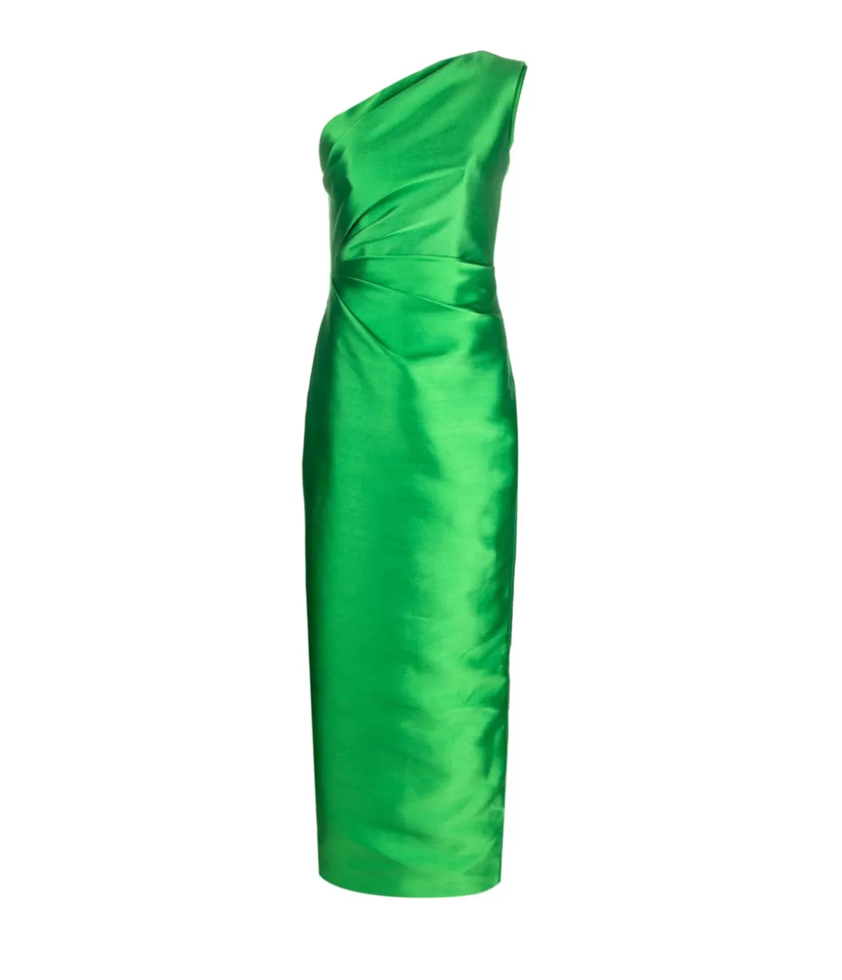 Solace London Kira Twill Maxi Dress in Bright Green Outlet