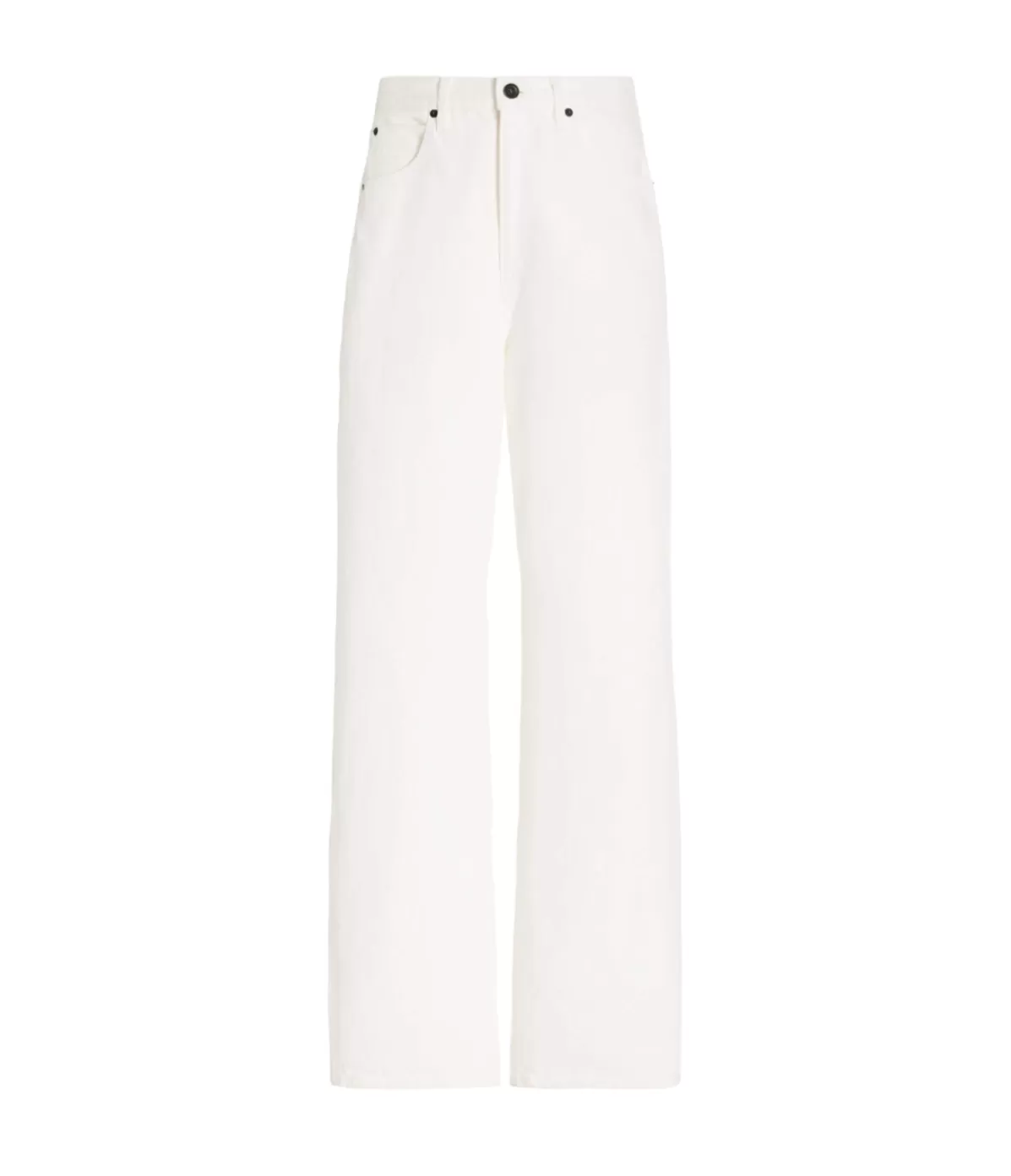 SLVRLAKE Koko High Rise Straight Jean in White Clearance