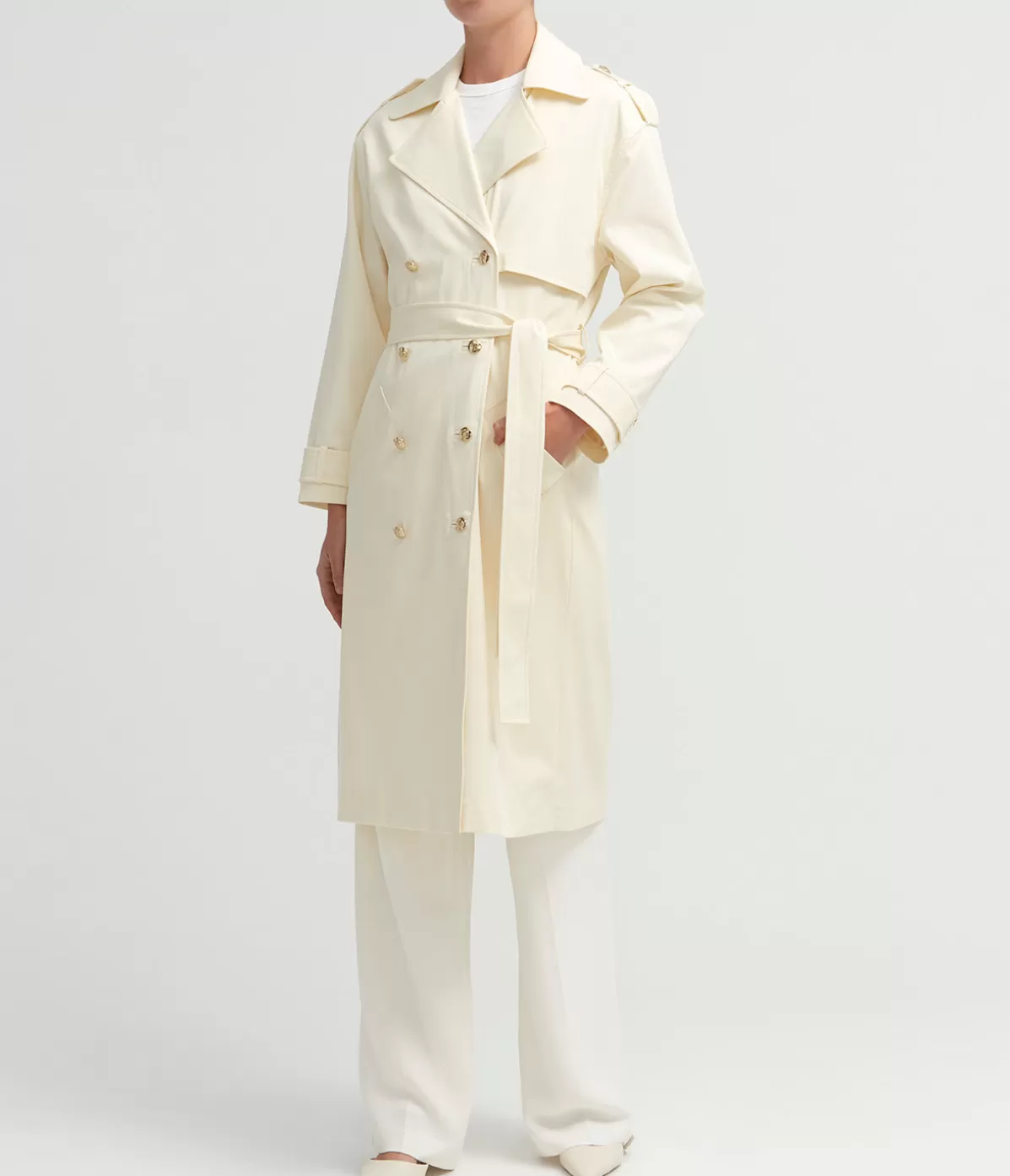 Anine Bing Layton Trench in Cream Shop