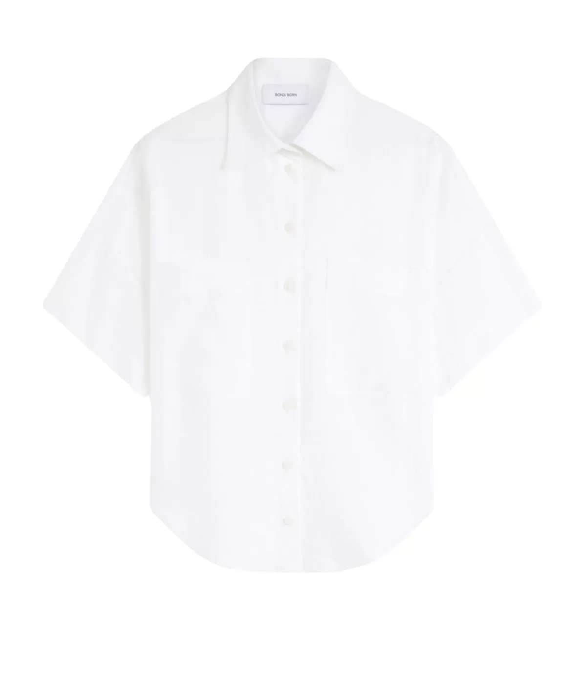 Bondi Born Leiden Short Sleeve Shirt in White Flash Sale