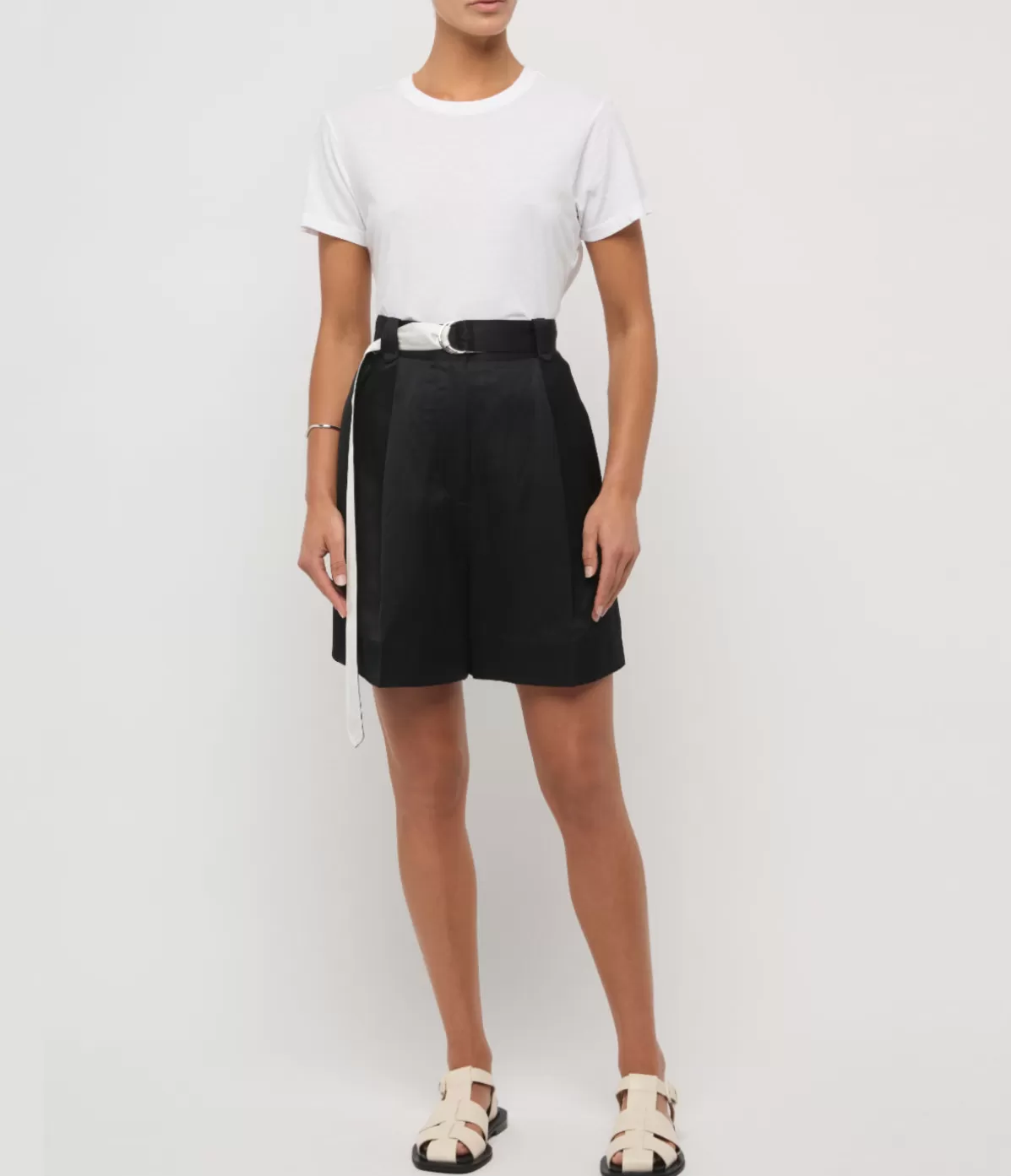 Lee Mathews Libertine Belted Waist Short in Midnight Online