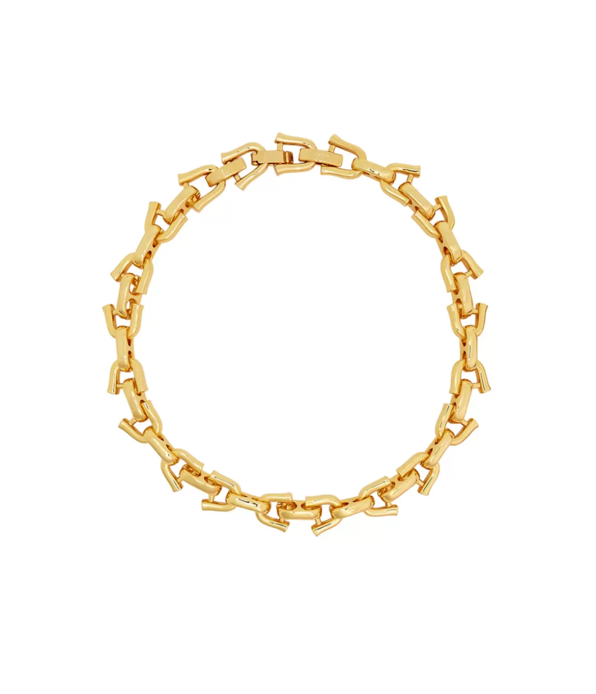 Rylan Link Statement Necklace in Gold Discount