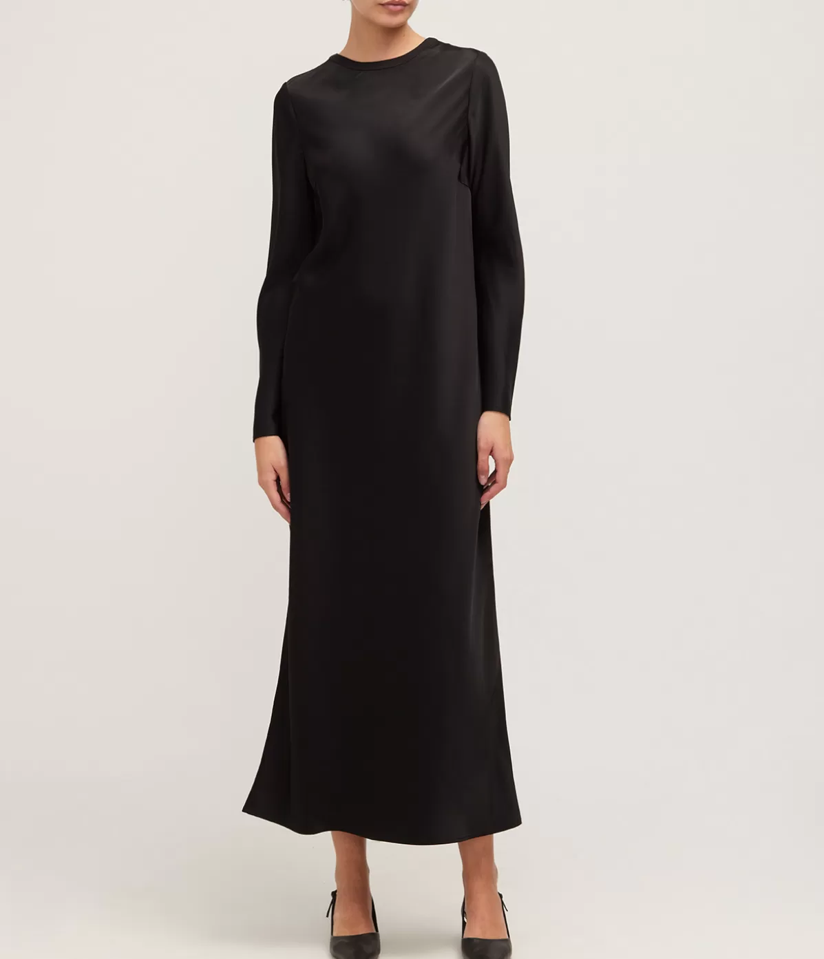 A.Emery Lowe Long Sleeve Maxi Dress in Black Cheap