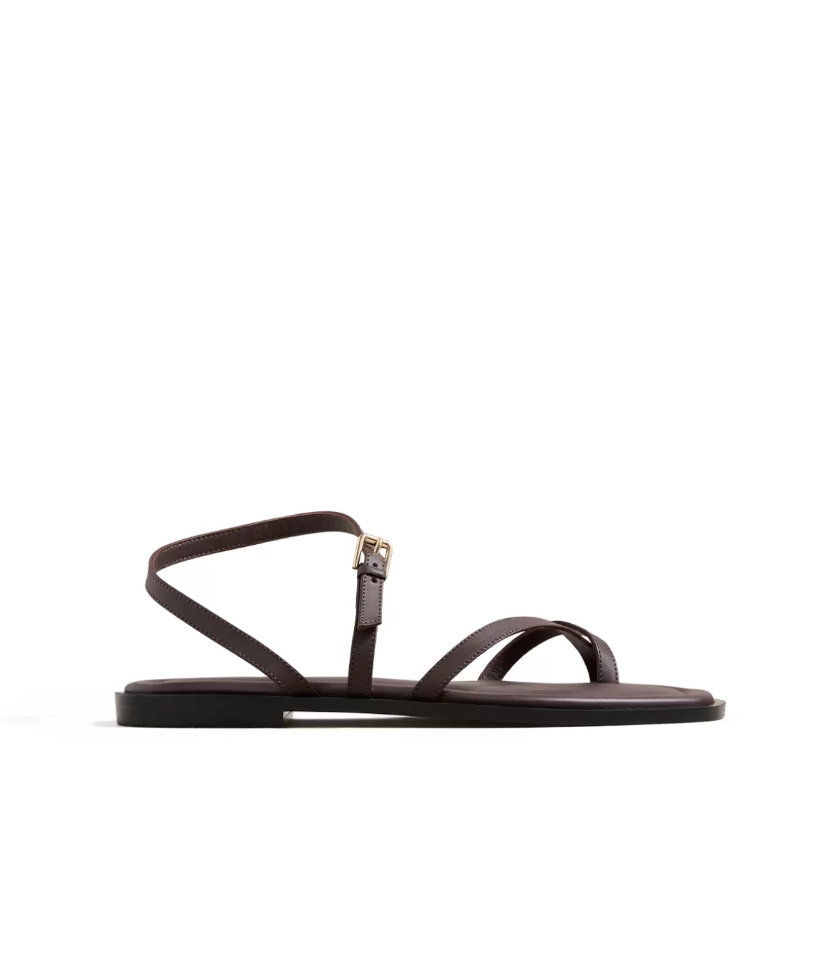 A.Emery Lucia Leather Sandal in Walnut Best Sale