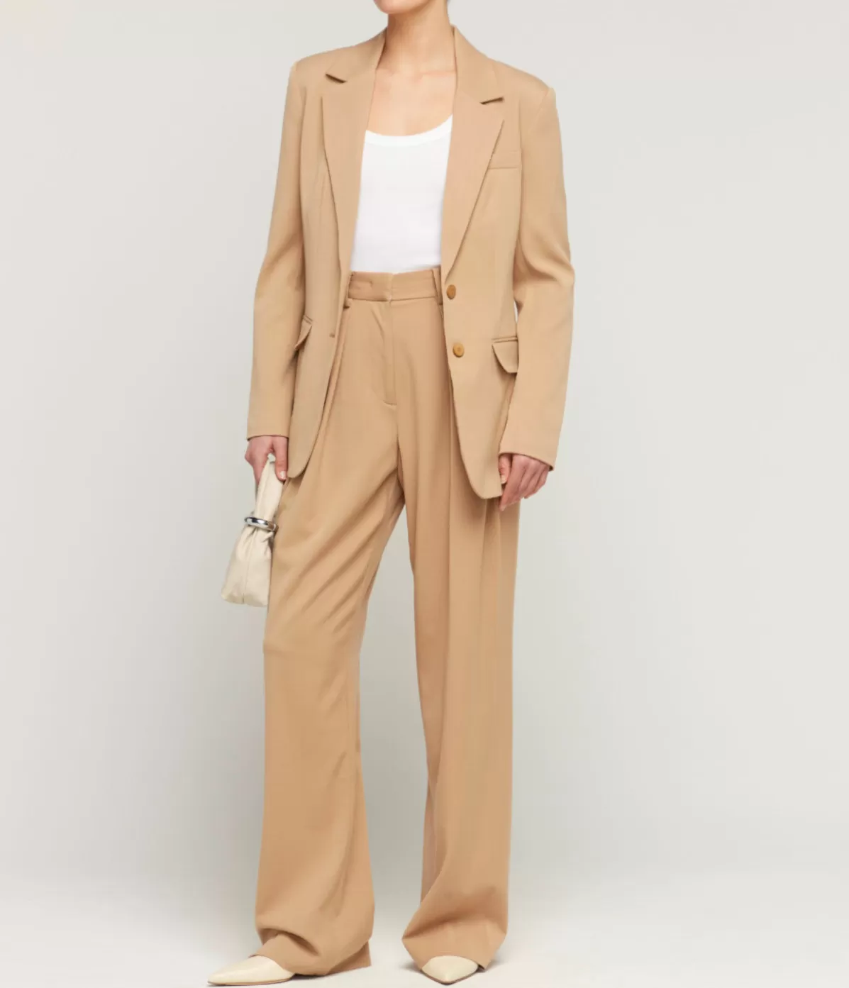 Staud Luisa High Waisted Pant in Camel Discount