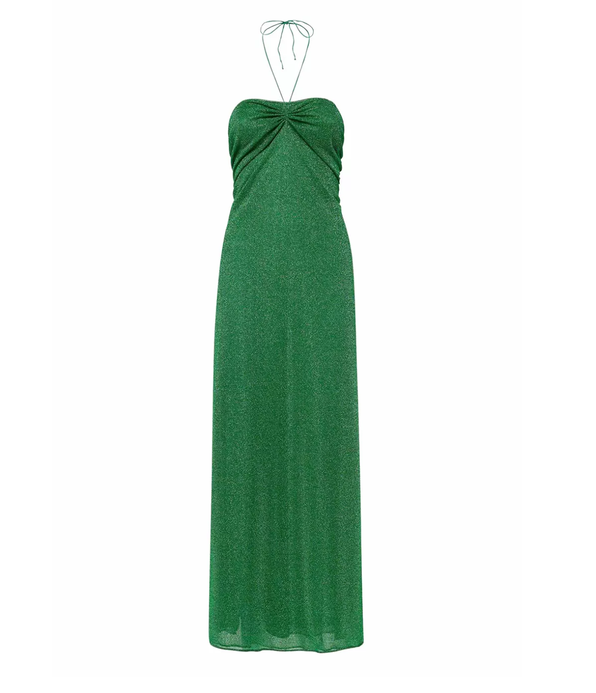 Oseree Lumiere Halter Neck Dress in Emerald Green Best Sale