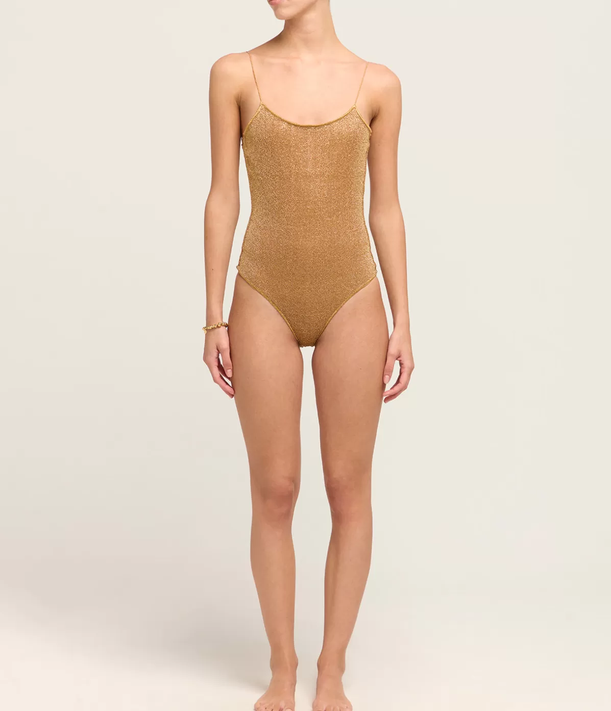 Oseree Lumiere One Piece in Toffee Cheap