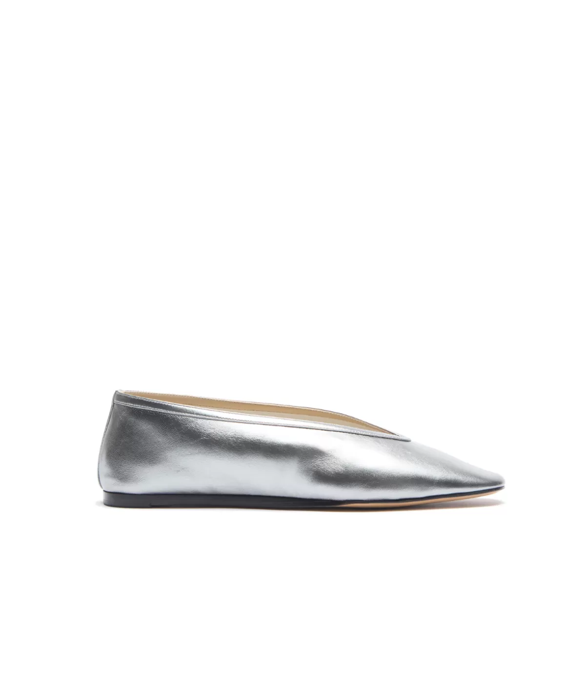 Le Monde Beryl Luna Leather Slipper in Silver Online