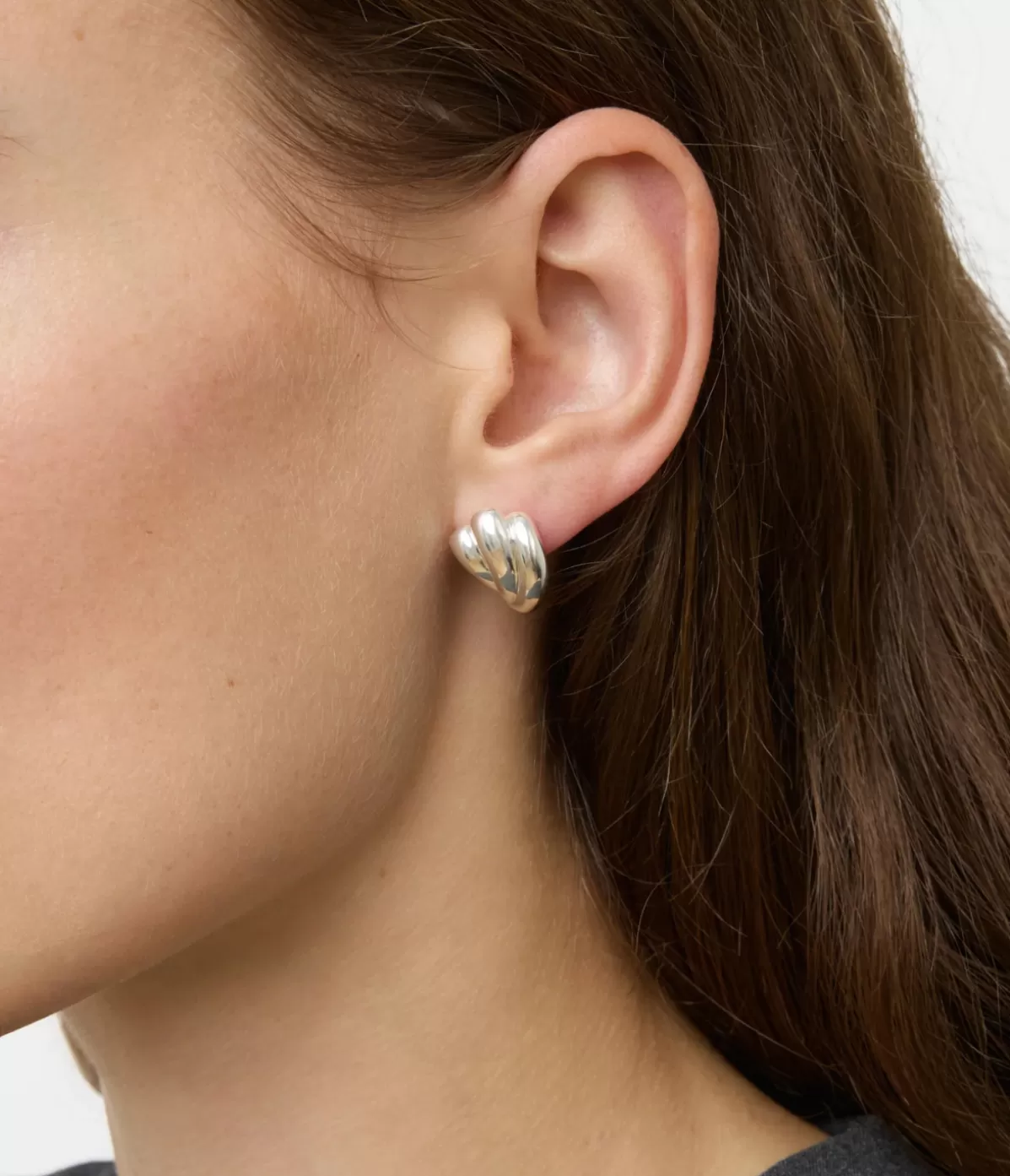 Lie Studio Magda Earrings in Silver New