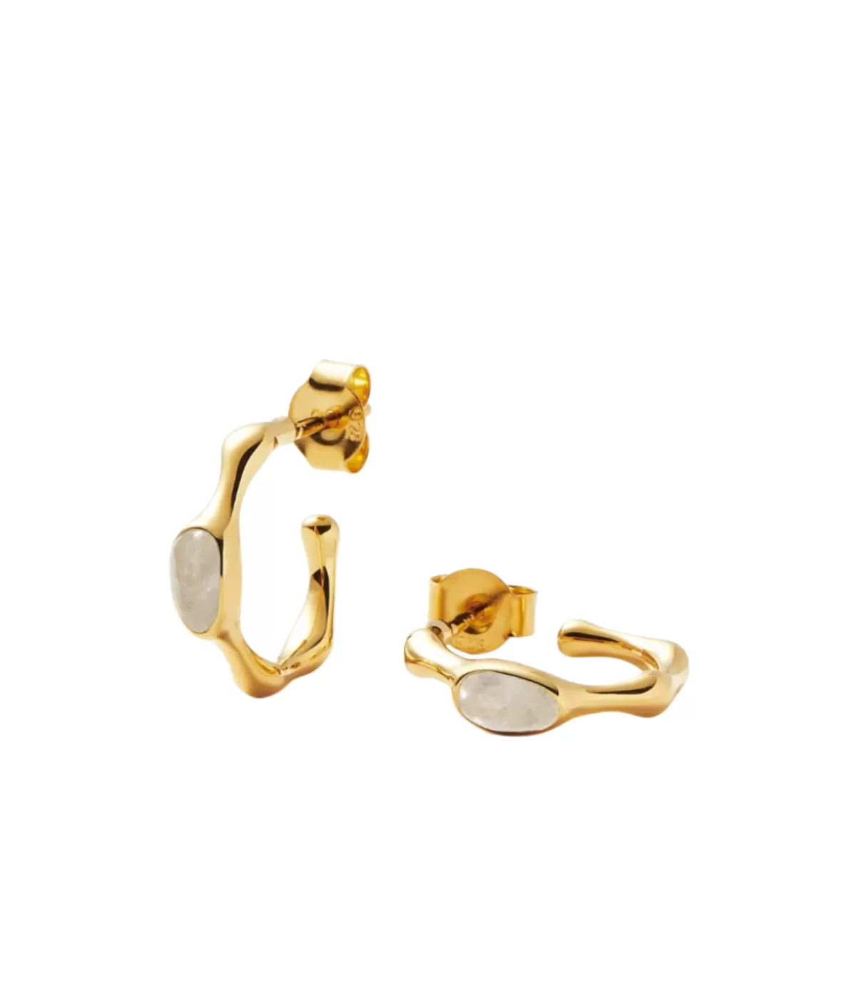 Missoma Magma Gemstone Small Hoop Earrings in Gold Discount