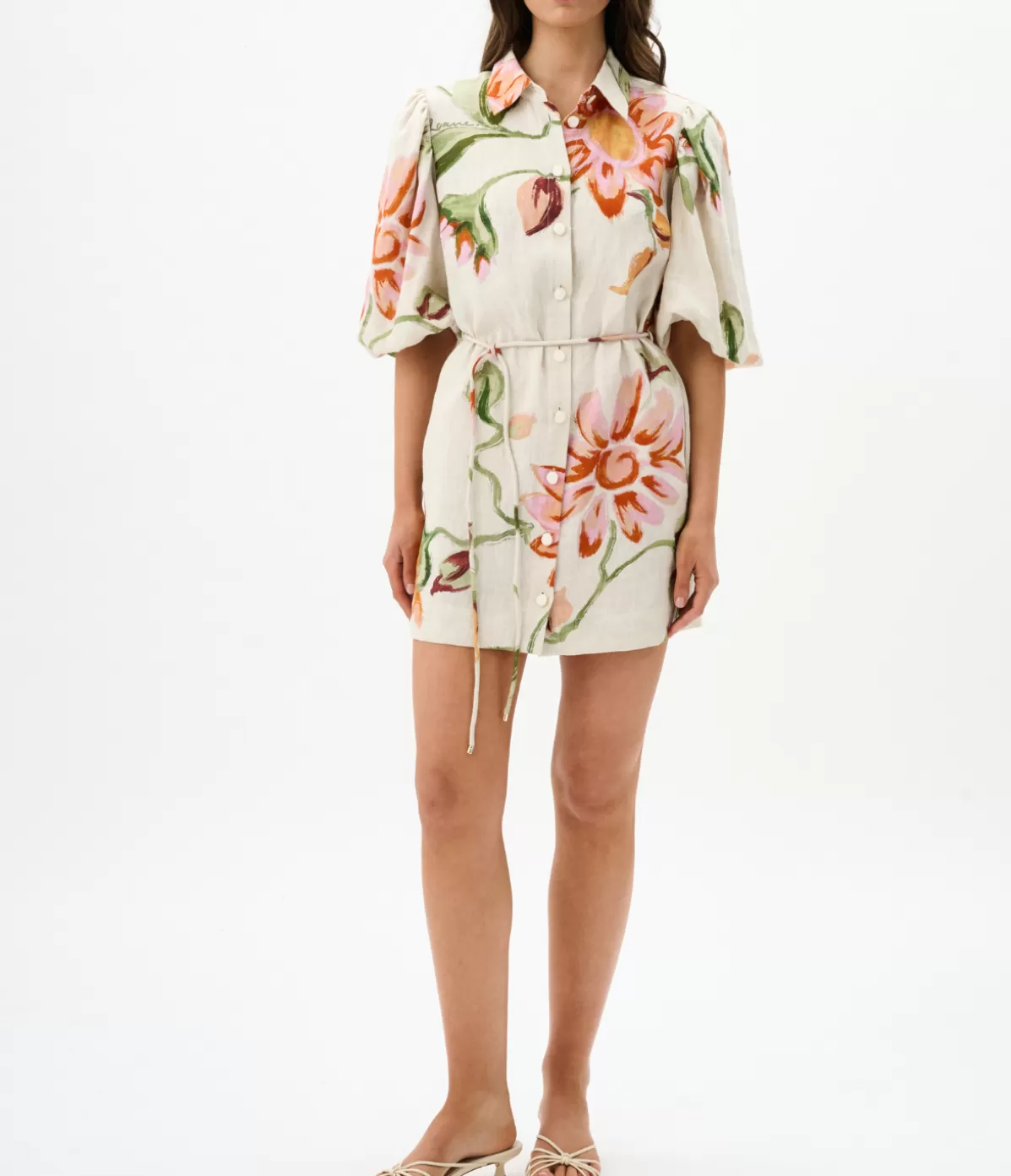 Roame Margot Mini Dress in Raphia Bloom Shop