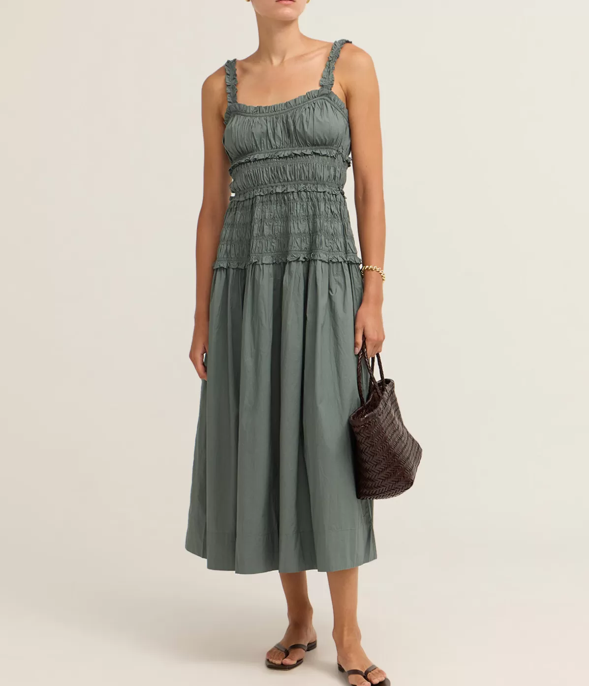 Doen Marianne Dress in Lagoon Discount