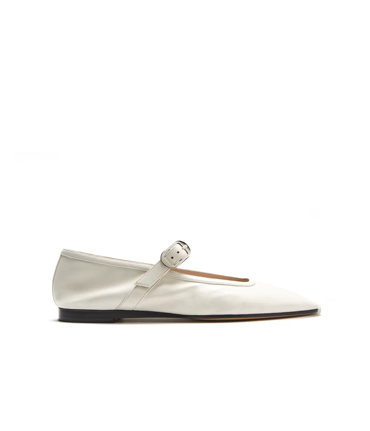 Le Monde Beryl Mary Jane Ballet Flat in Ecru New