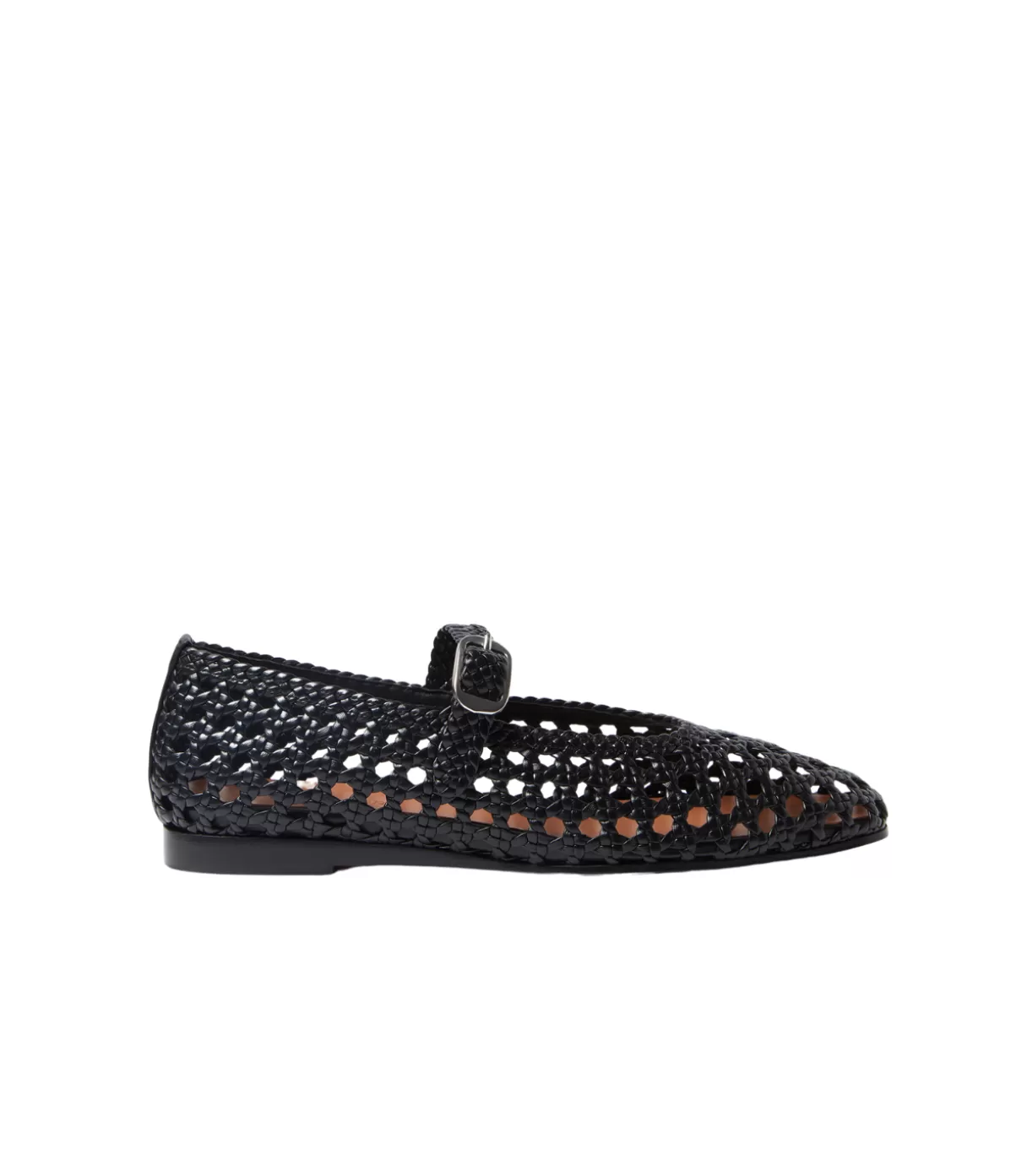 Le Monde Beryl Mary Jane Woven Flat in Black Cheap