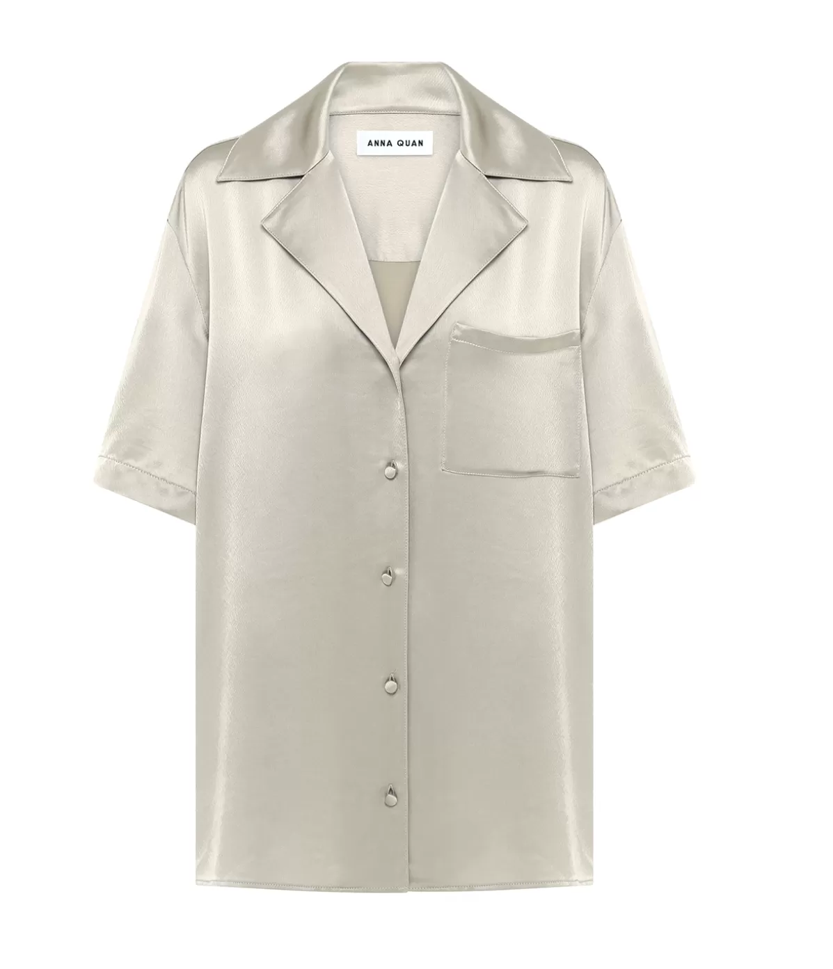 Anna Quan Mason Relaxed Shirt in Taupe Cheap