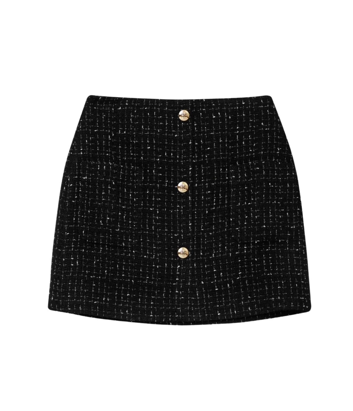 Anine Bing Mateo Skirt in Black Tweed Store