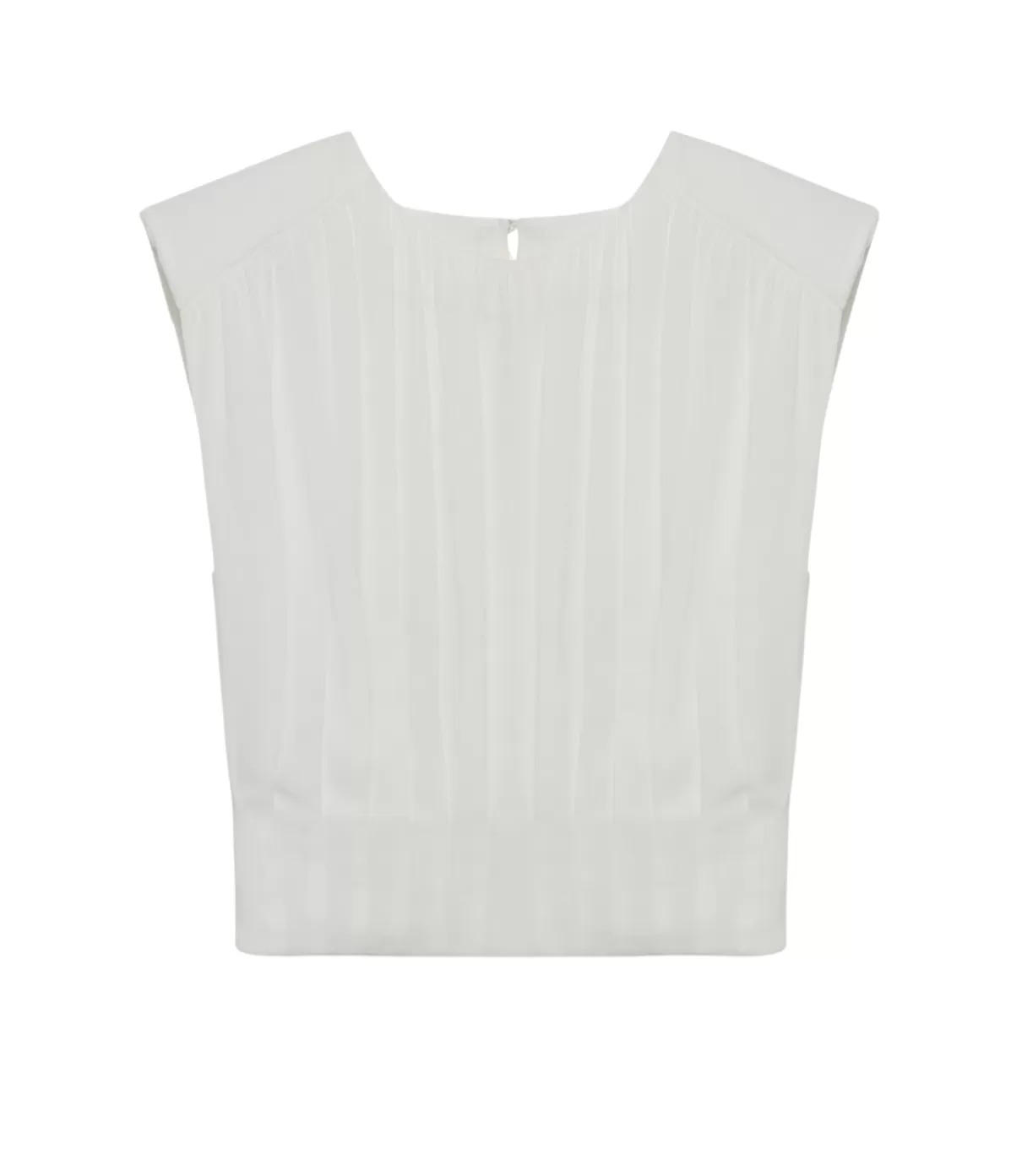 Simkhai Matilda Crop Top in Ivory Flash Sale