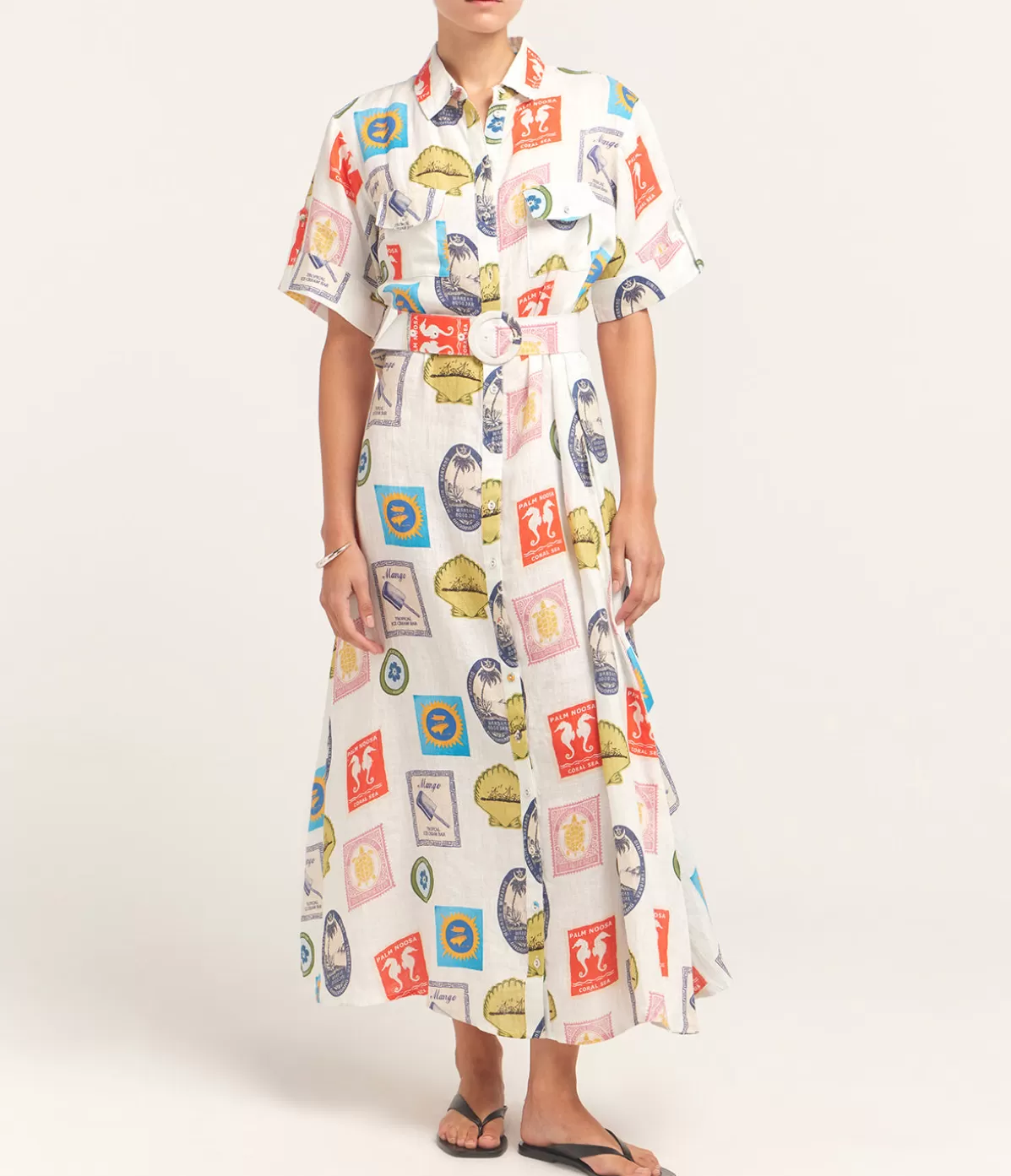 Palm Noosa Memento Dress in Holiday Stamp Shop