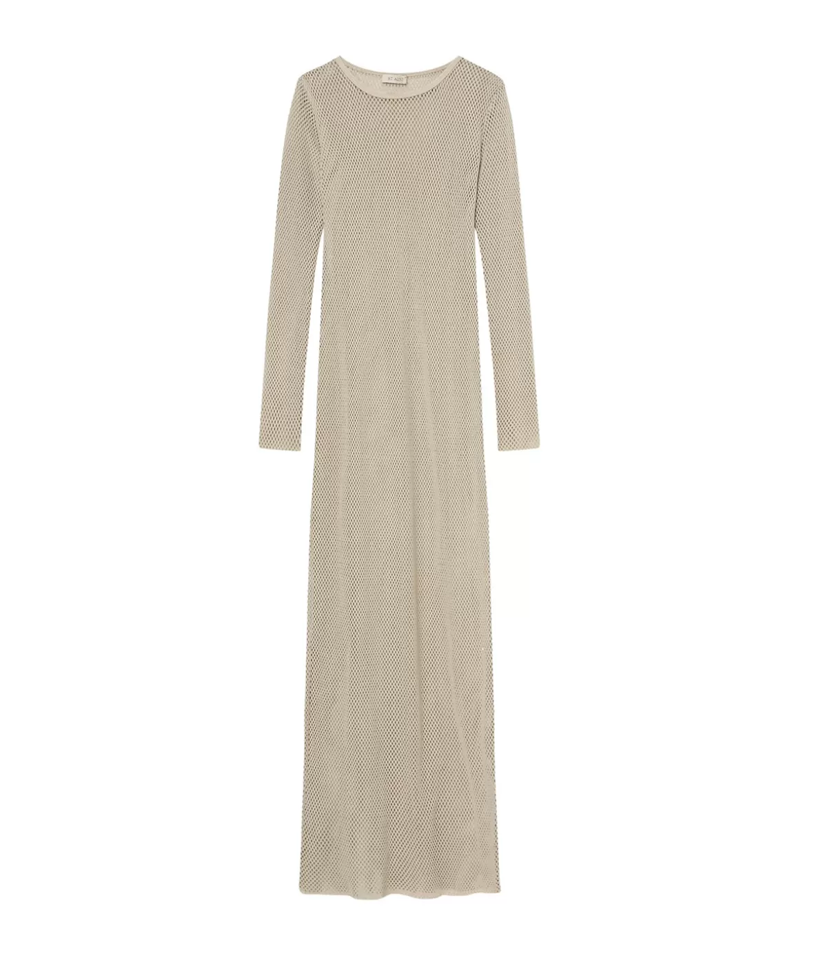 St Agni Mesh Long Sleeve Dress in Aloe Flash Sale