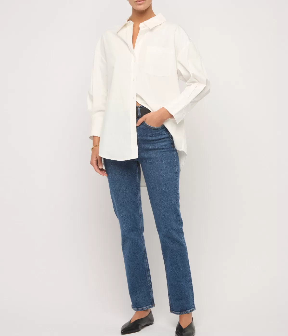 Anine Bing Mika Shirt in White Fashion