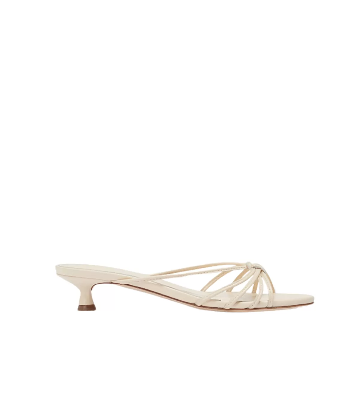 Aeyde Milla Nappa Leather Mule in Creamy Outlet