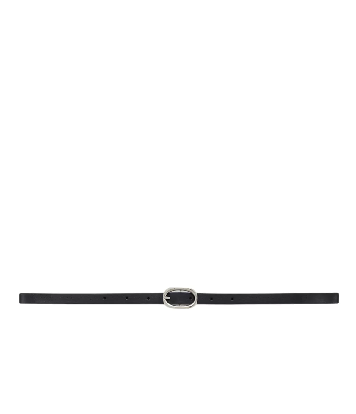 Anine Bing Mini Signature Link Belt in Black and Silver Clearance