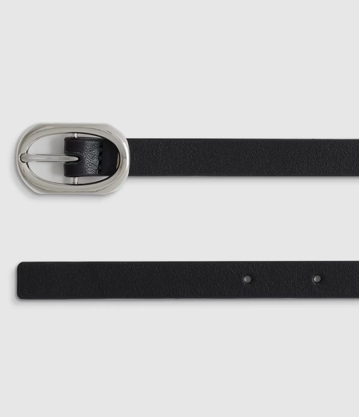 Anine Bing Mini Signature Link Belt in Black and Silver Clearance