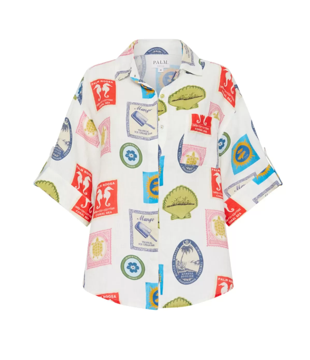 Palm Noosa Mirage Shirt in Holiday Stamp Clearance