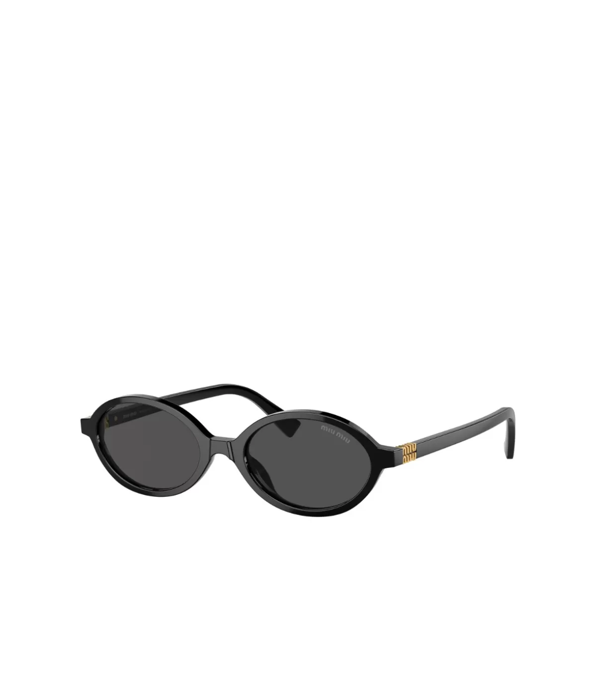 Miu Miu Oval Sunglasses in Black Cheap