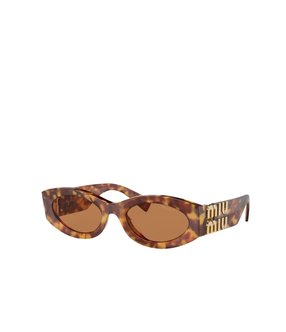 Miu Miu Oval Sunglasses in Brown Havana Hot